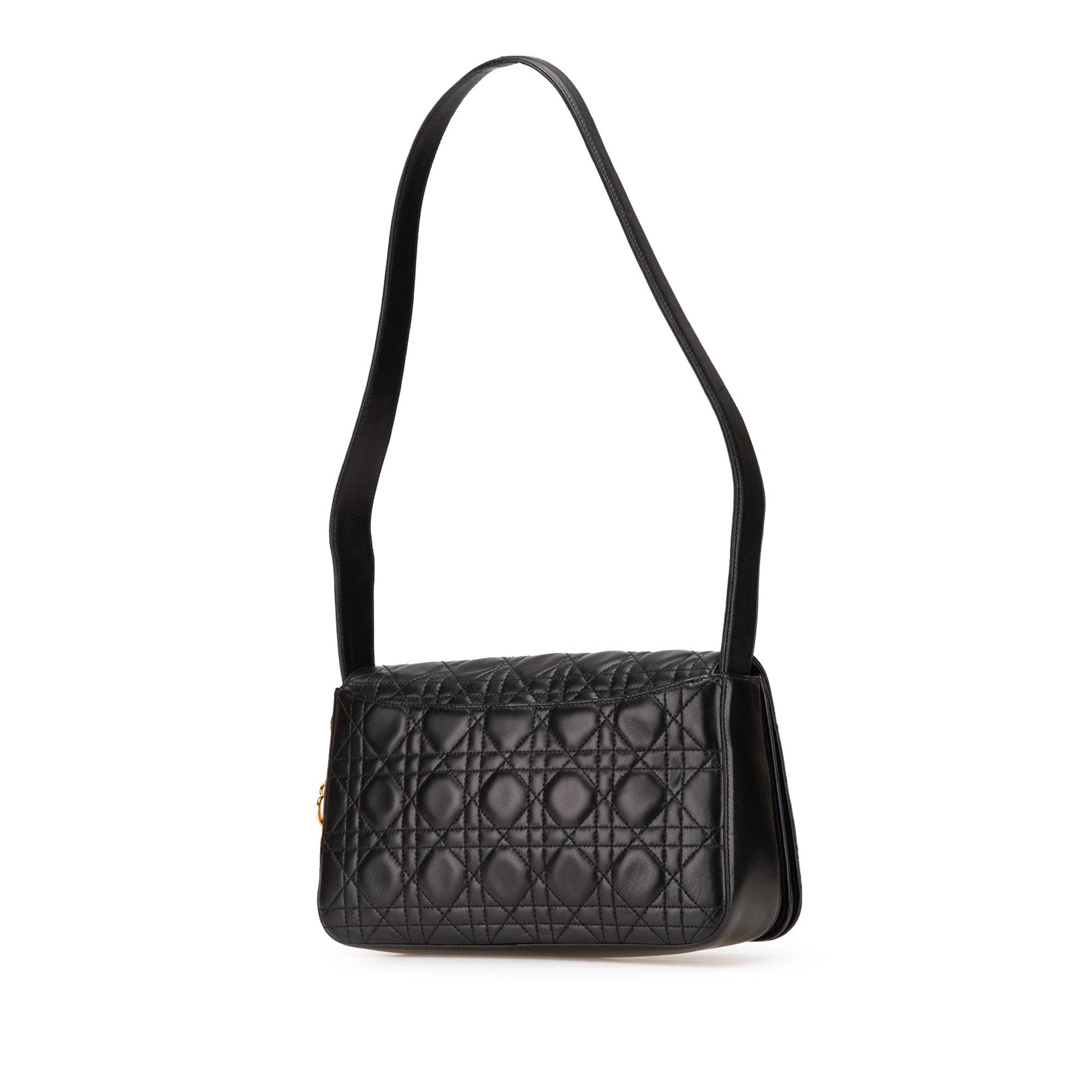 Lambskin Cannage Shoulder Bag