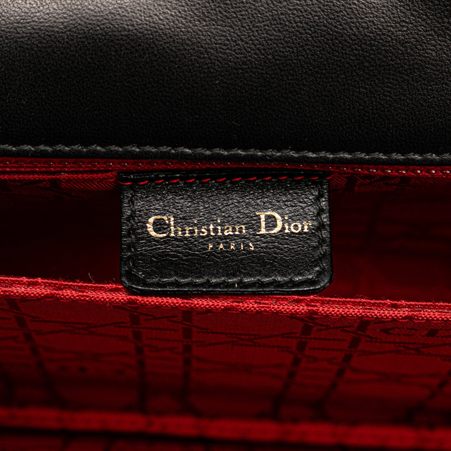Lambskin Cannage Shoulder Bag