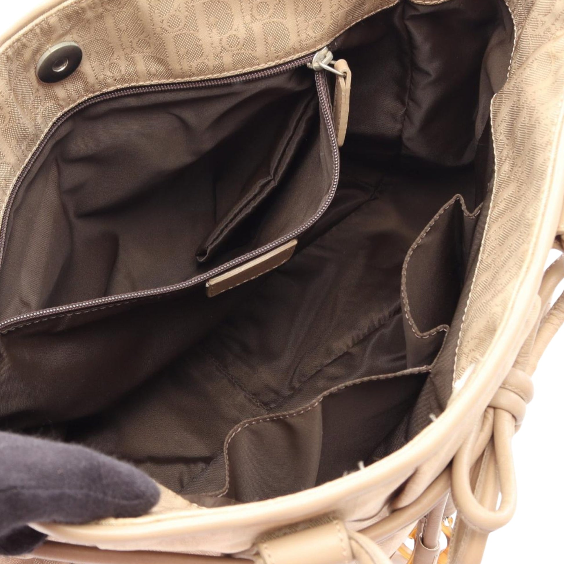 Dior Diorissimo Trotter Canvas Bow Tote