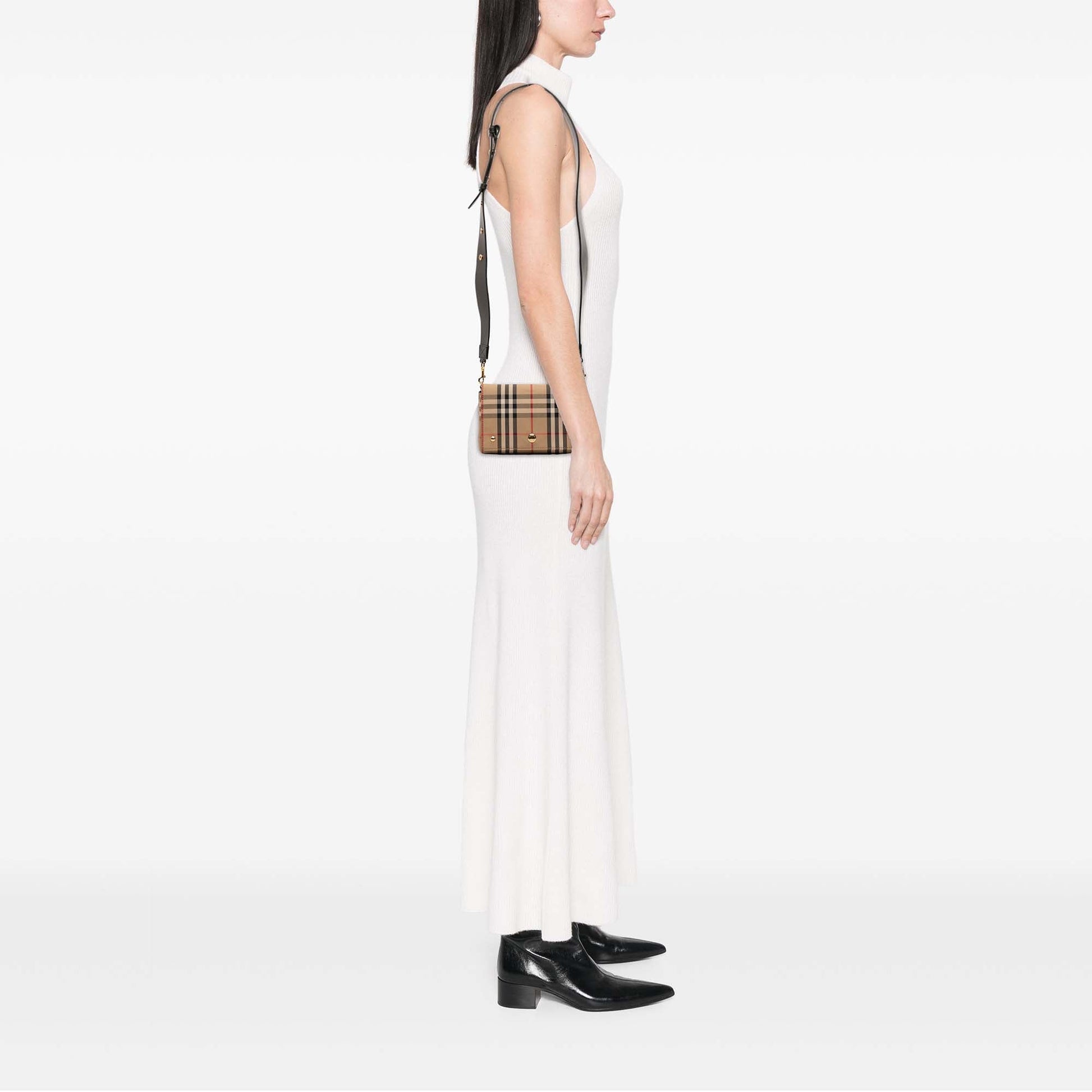 Burberry House Check Canvas Hackberry Crossbody