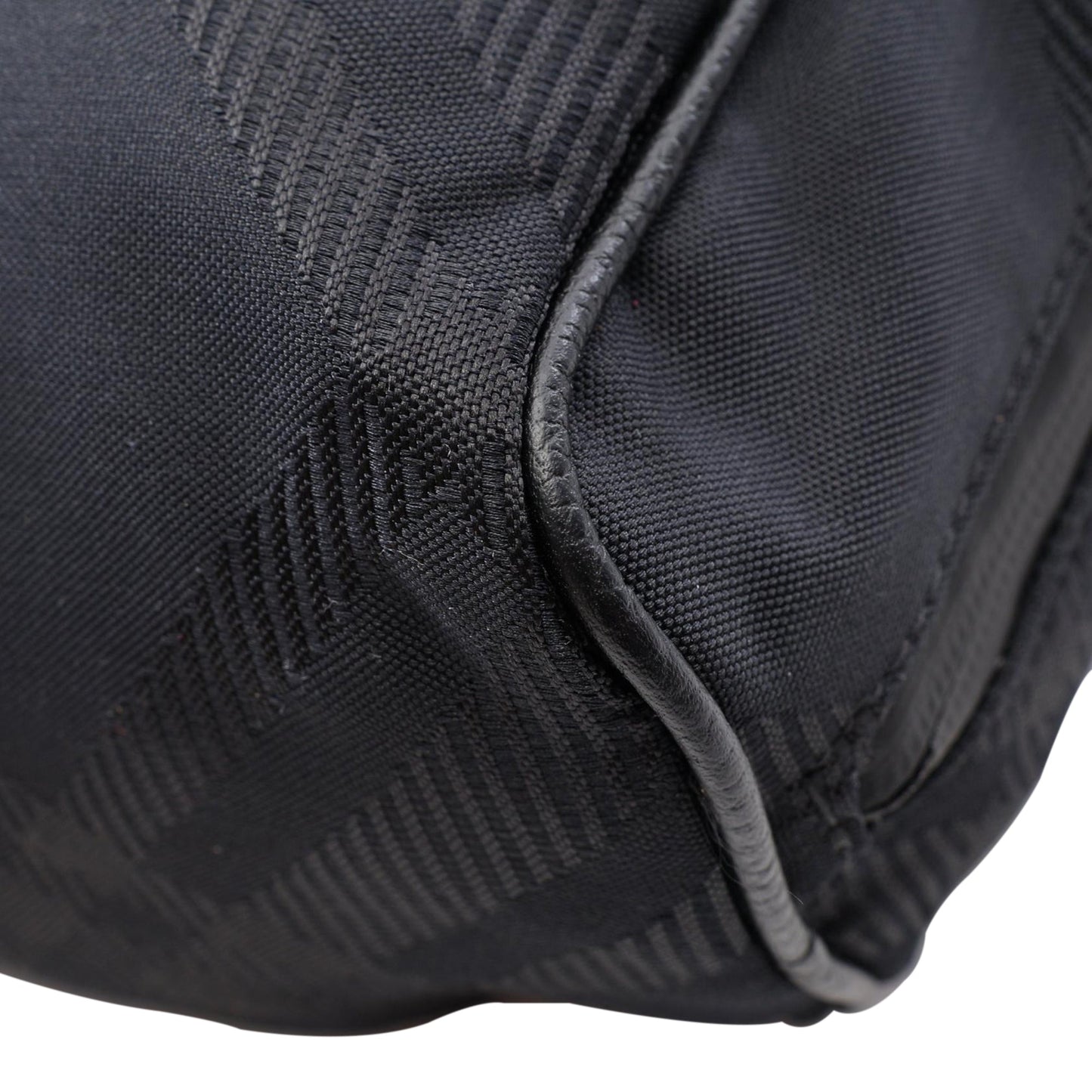 Burberry Nylon Checked Satchel