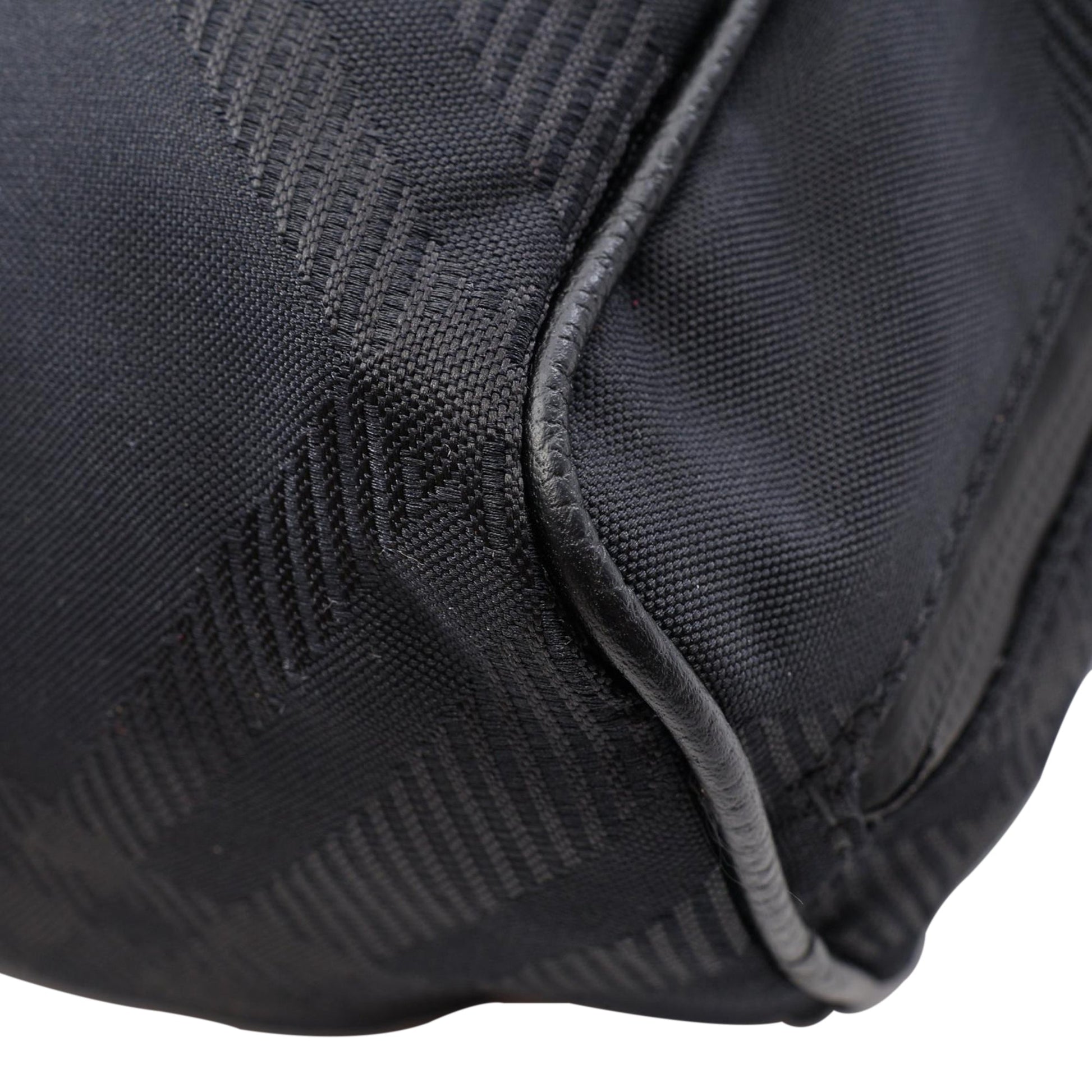 Burberry Nylon Checked Satchel
