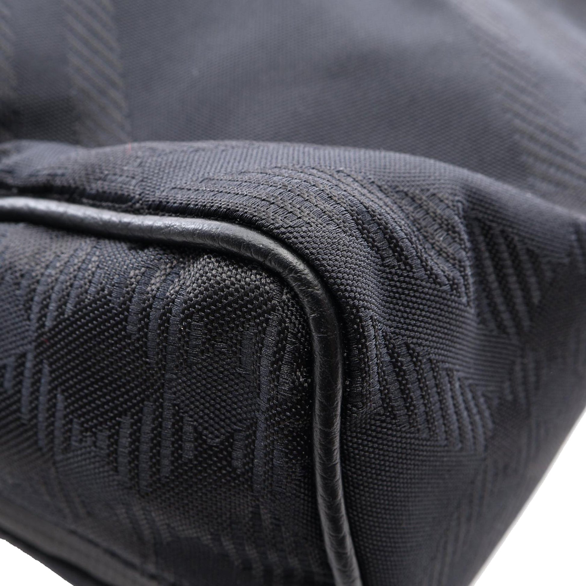 Burberry Nylon Checked Satchel