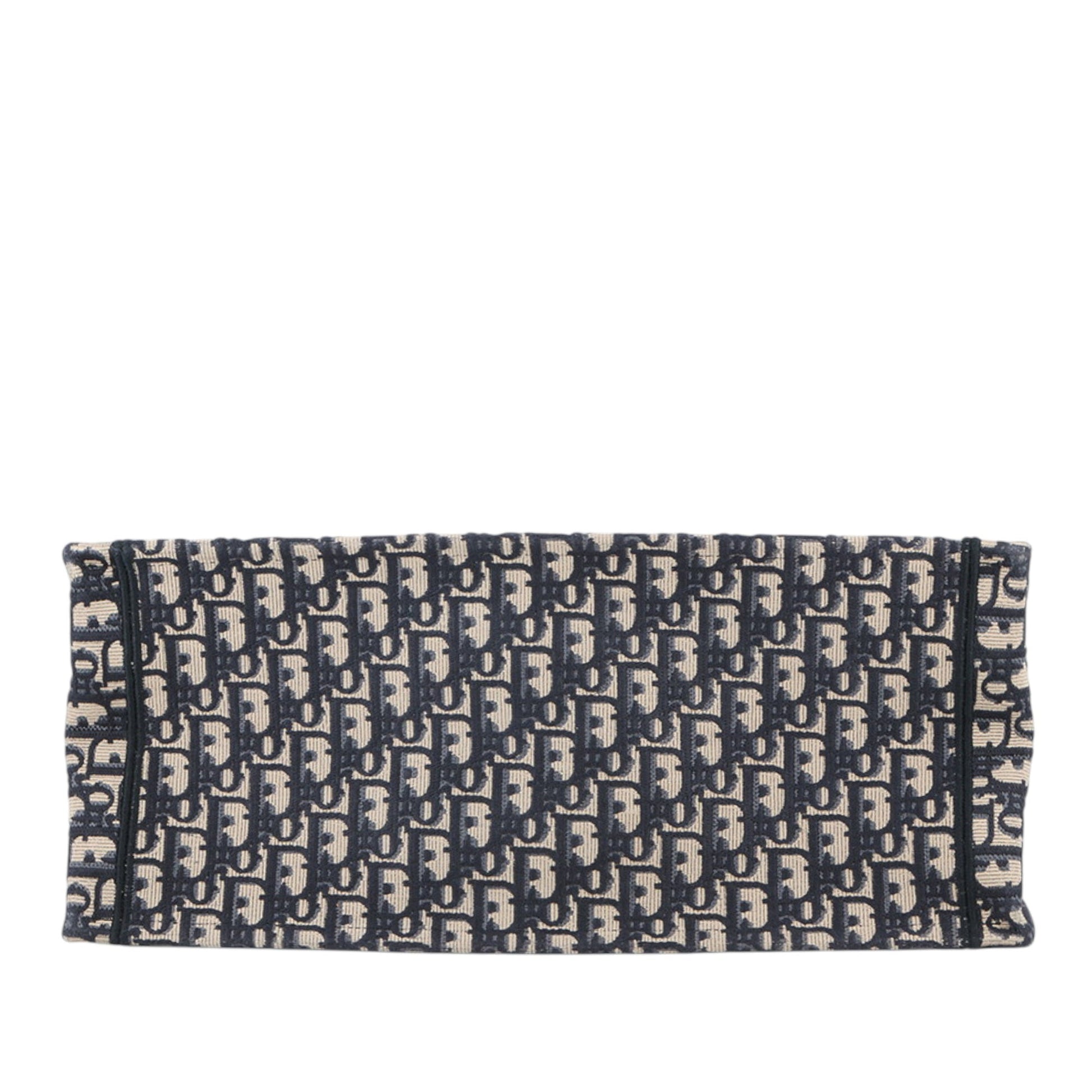 Dior Large Oblique Embroidered Canvas Book Tote