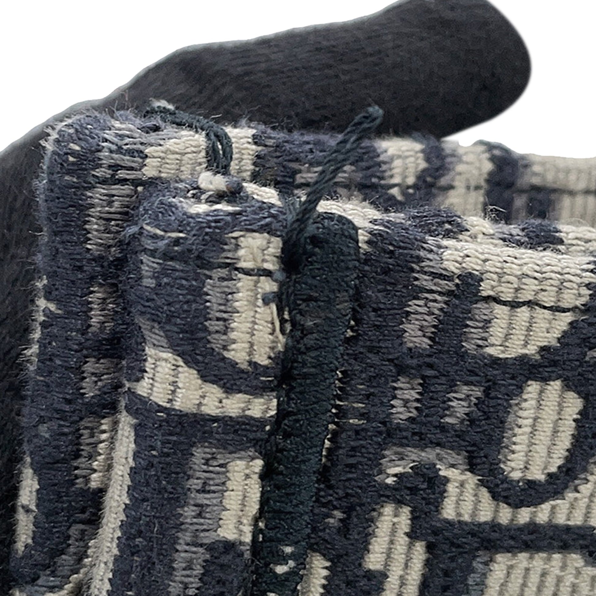 Dior Large Oblique Embroidered Canvas Book Tote