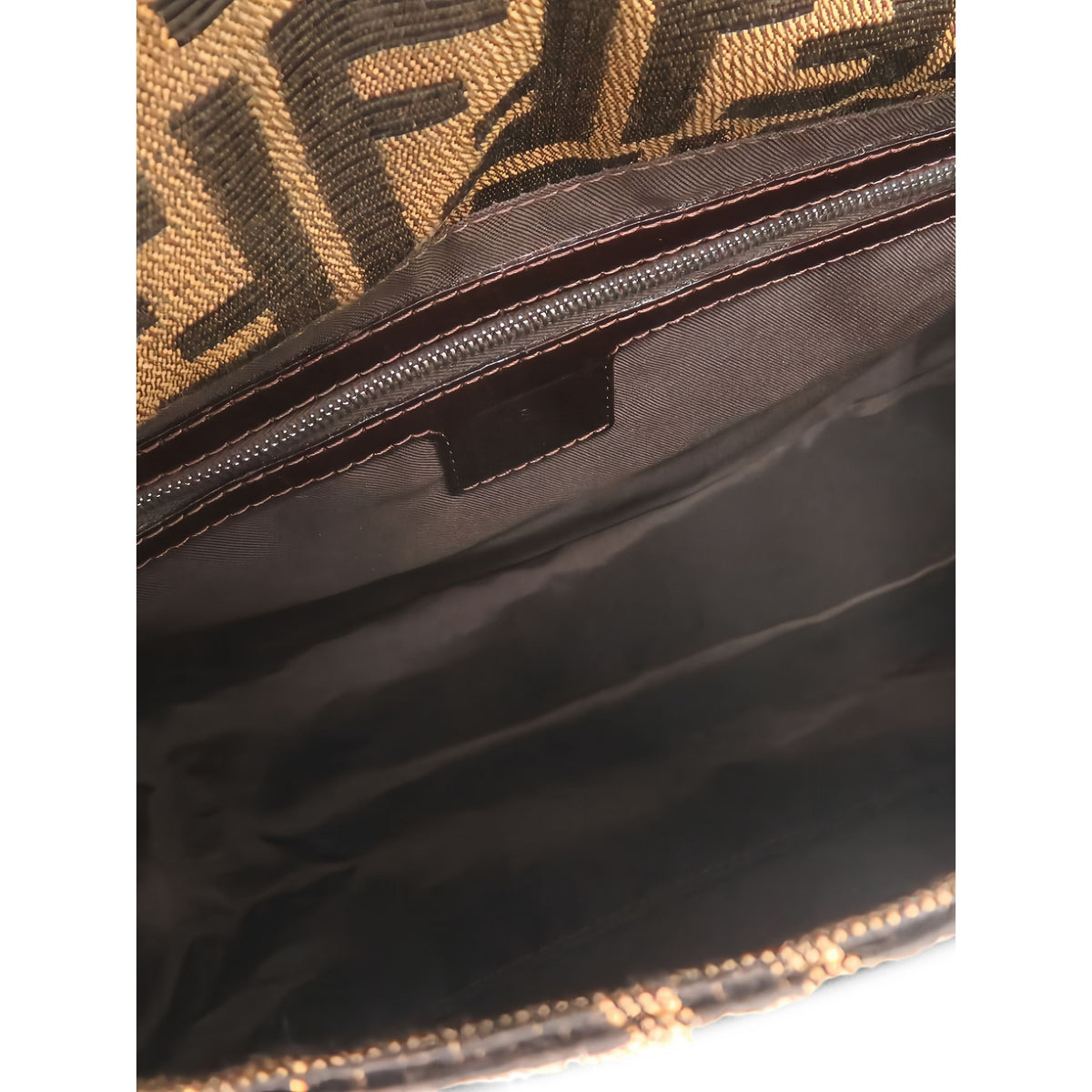 Fendi Zucca Canvas Mamma Forever — Brown