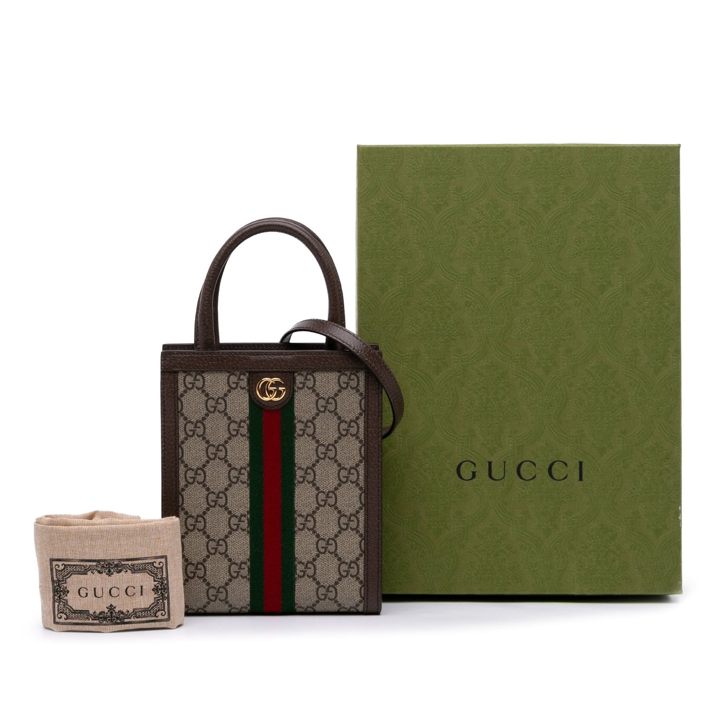 Gucci Mini GG Supreme Ophidia Web Satchel