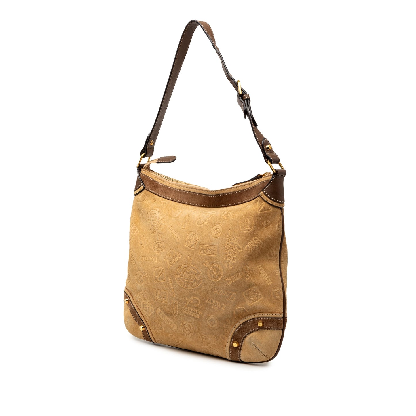 LOEWE Suede Fiel A La Piel Shoulder Bag