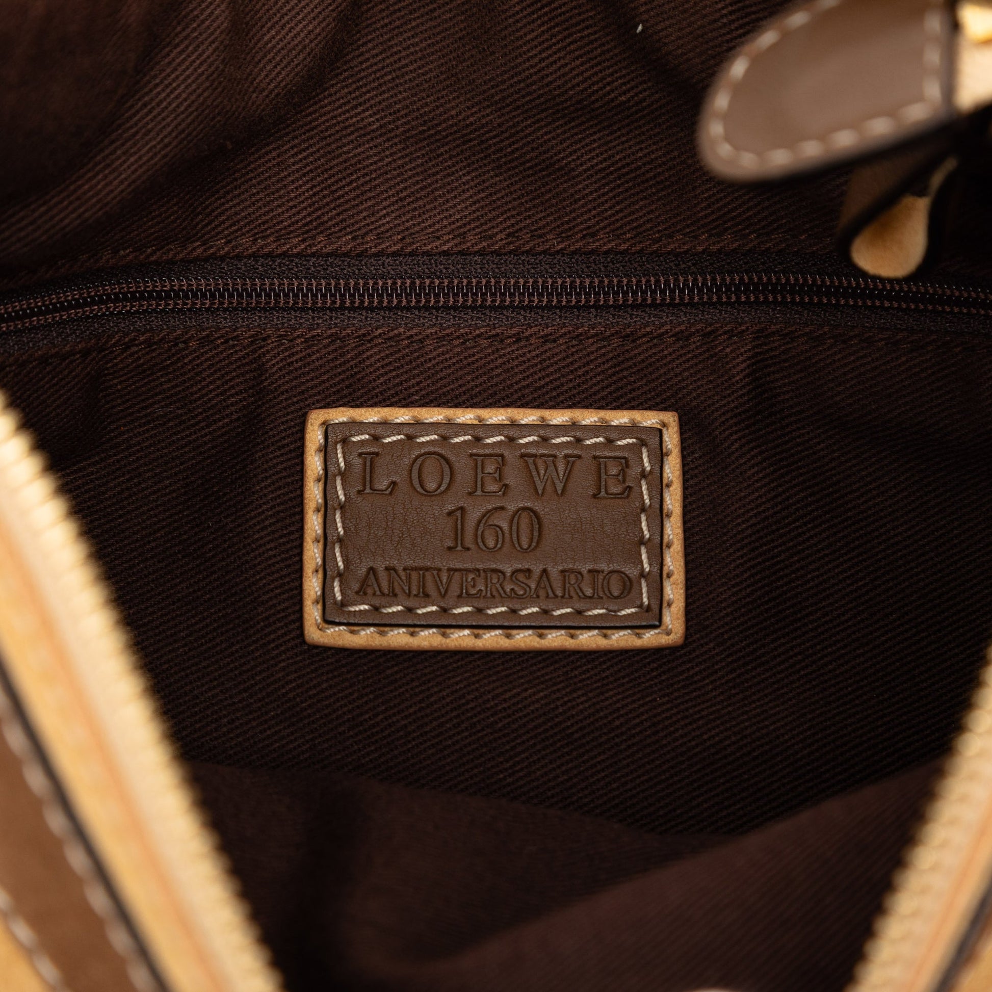 LOEWE Suede Fiel A La Piel Shoulder Bag