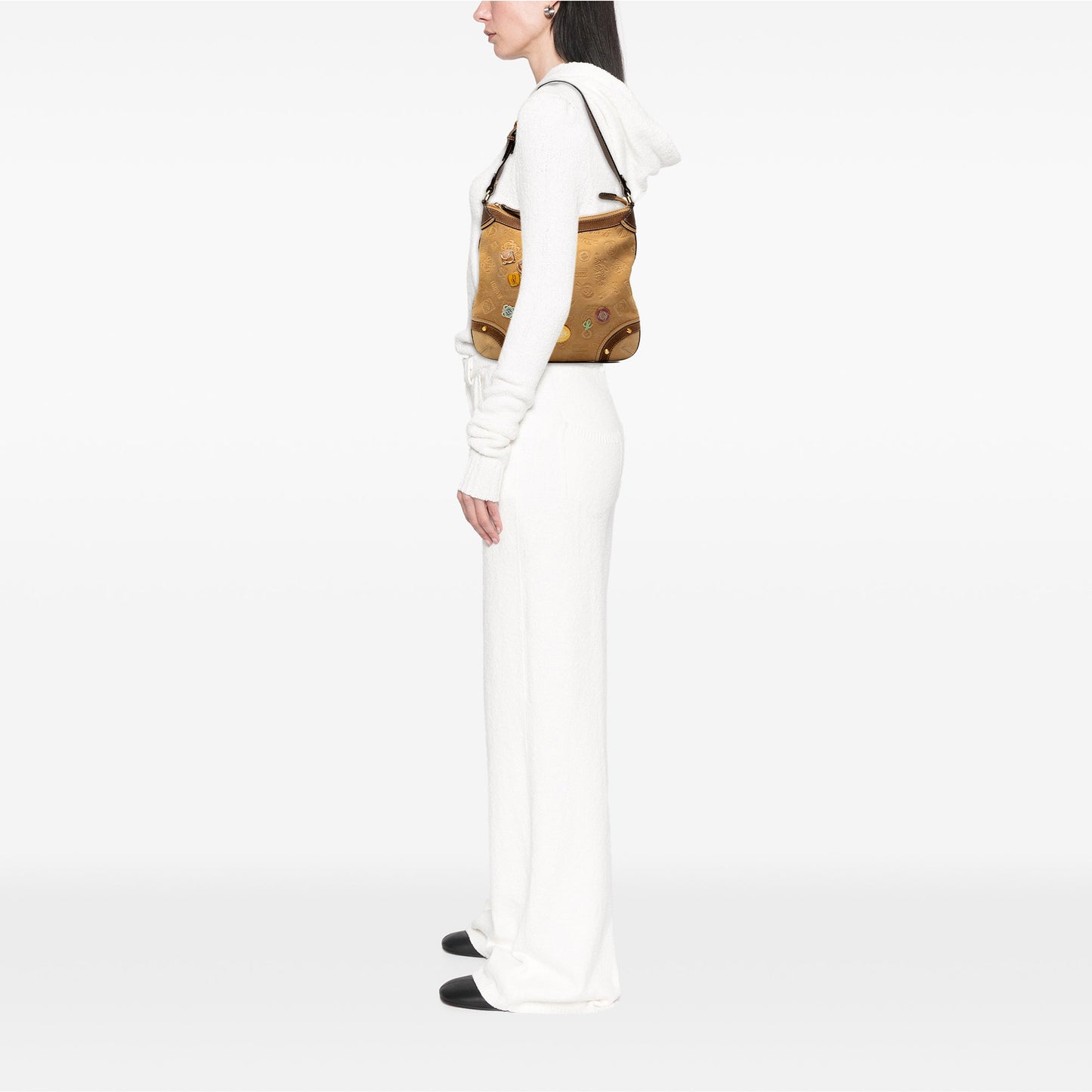 LOEWE Suede Fiel A La Piel Shoulder Bag