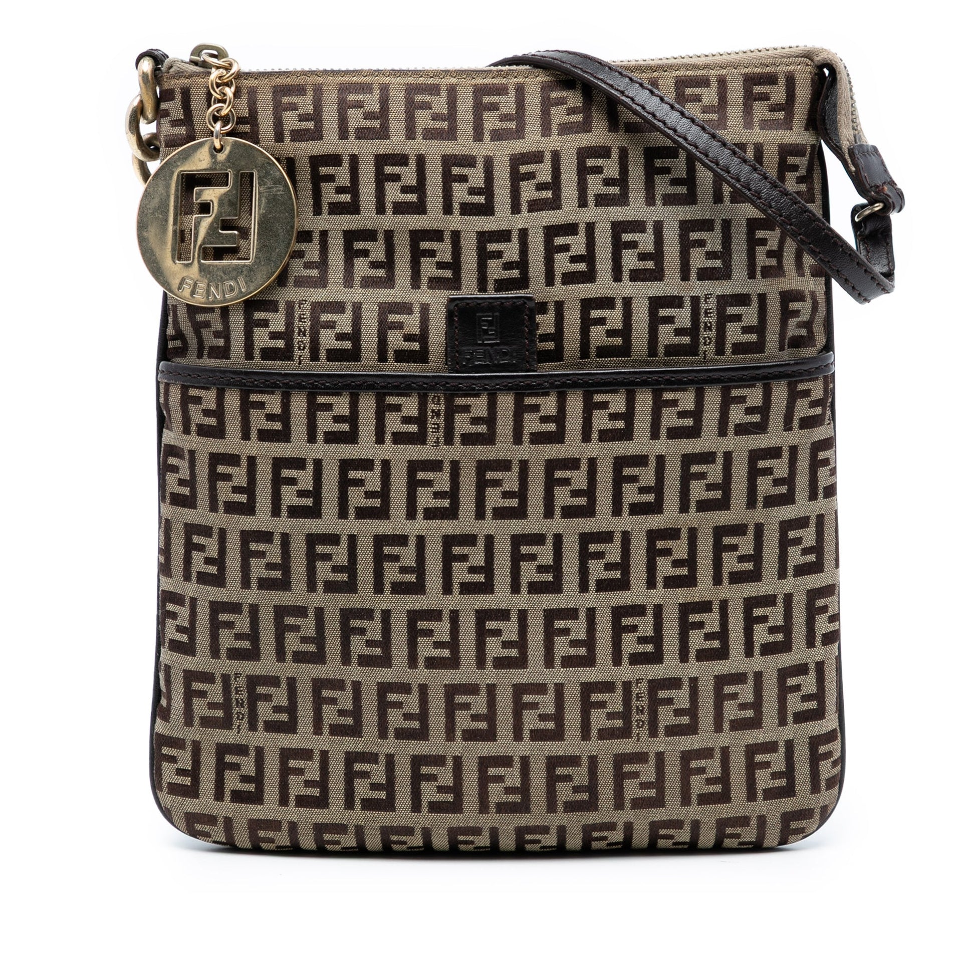 Fendi Zucchino Canvas Forever Crossbody