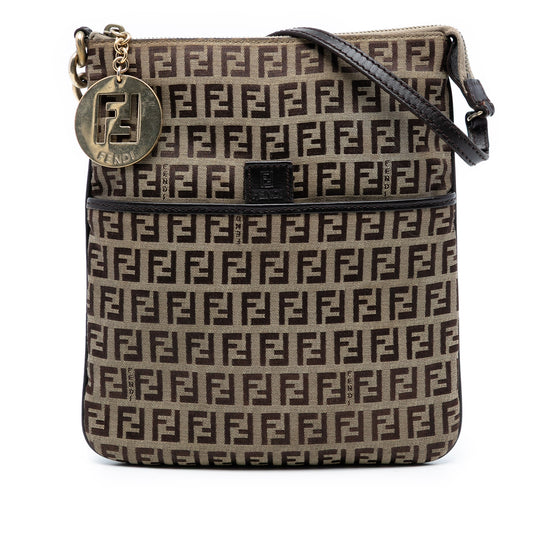 Fendi Zucchino Canvas Forever Crossbody