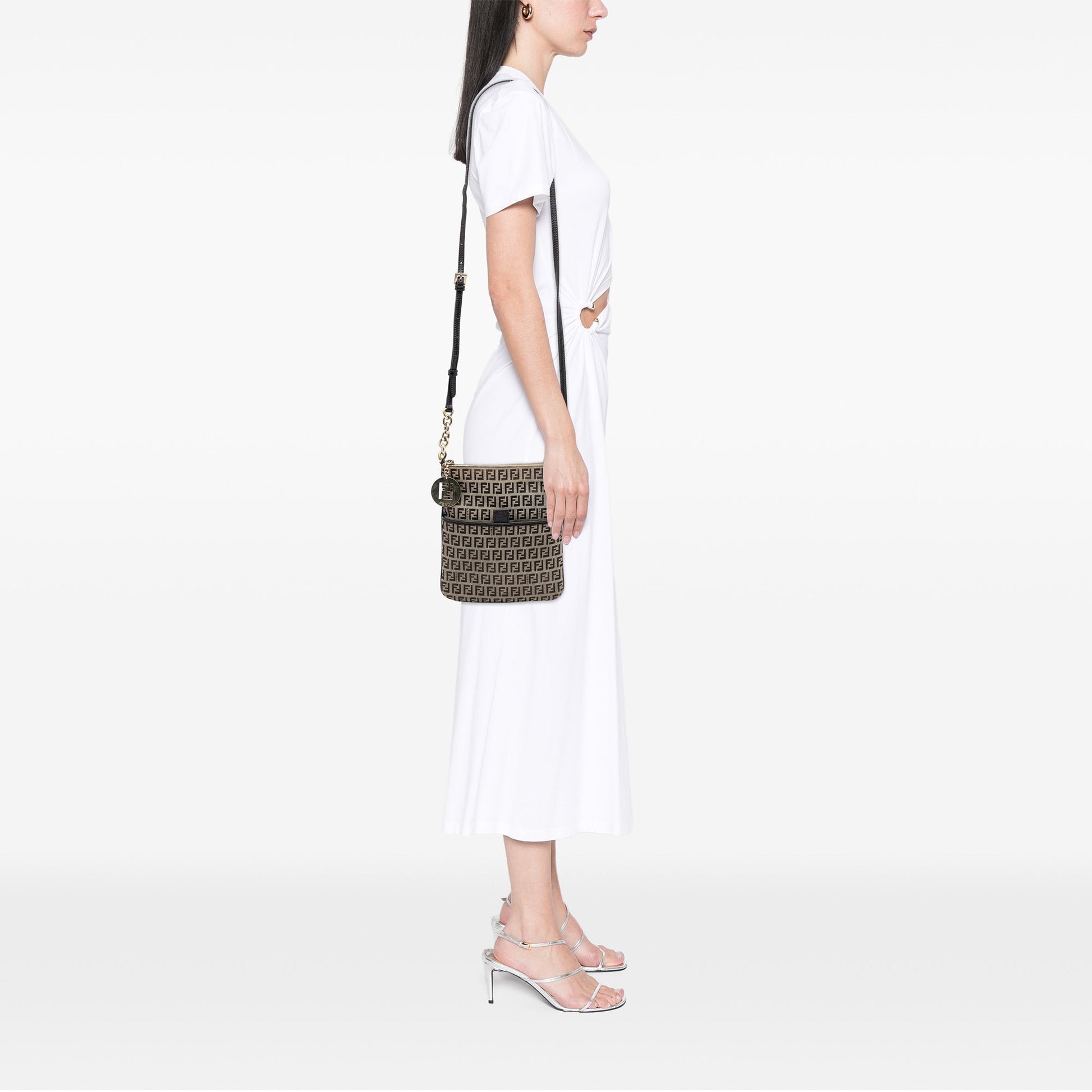 Fendi Zucchino Canvas Forever Crossbody
