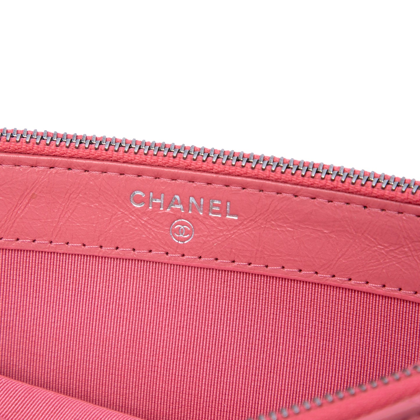 Chanel Quilted Aged Calfskin Gabrielle Double Zip Clutch with Chain