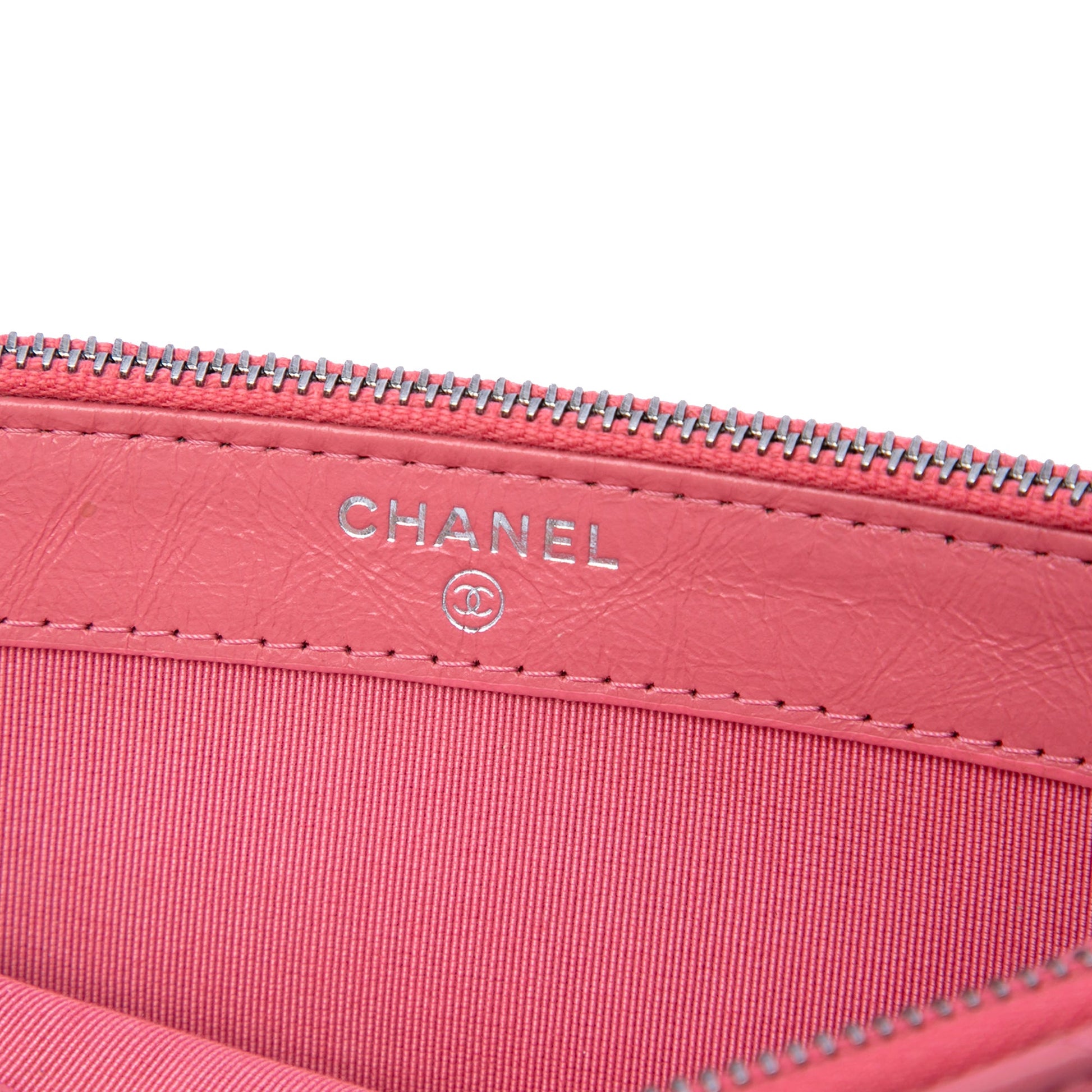 Chanel Quilted Aged Calfskin Gabrielle Double Zip Clutch with Chain