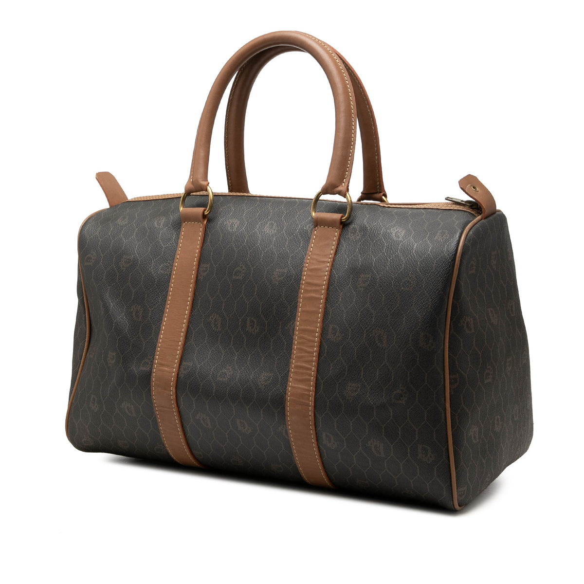 Dior Honeycomb Coated Canvas Boston Bag