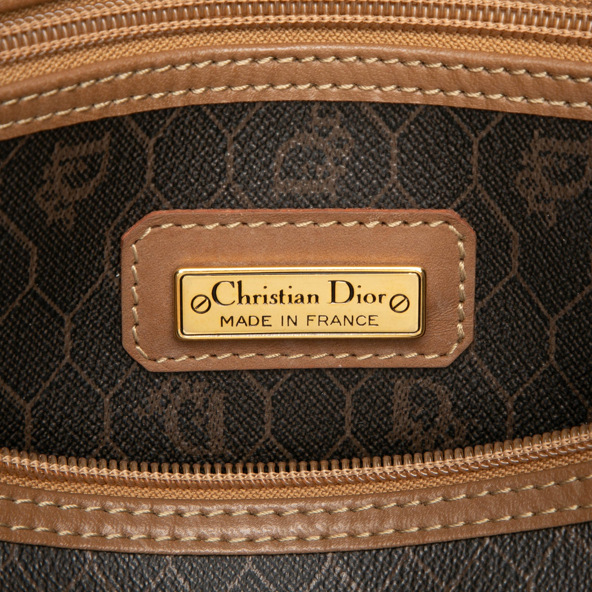 Dior Honeycomb Coated Canvas Boston Bag