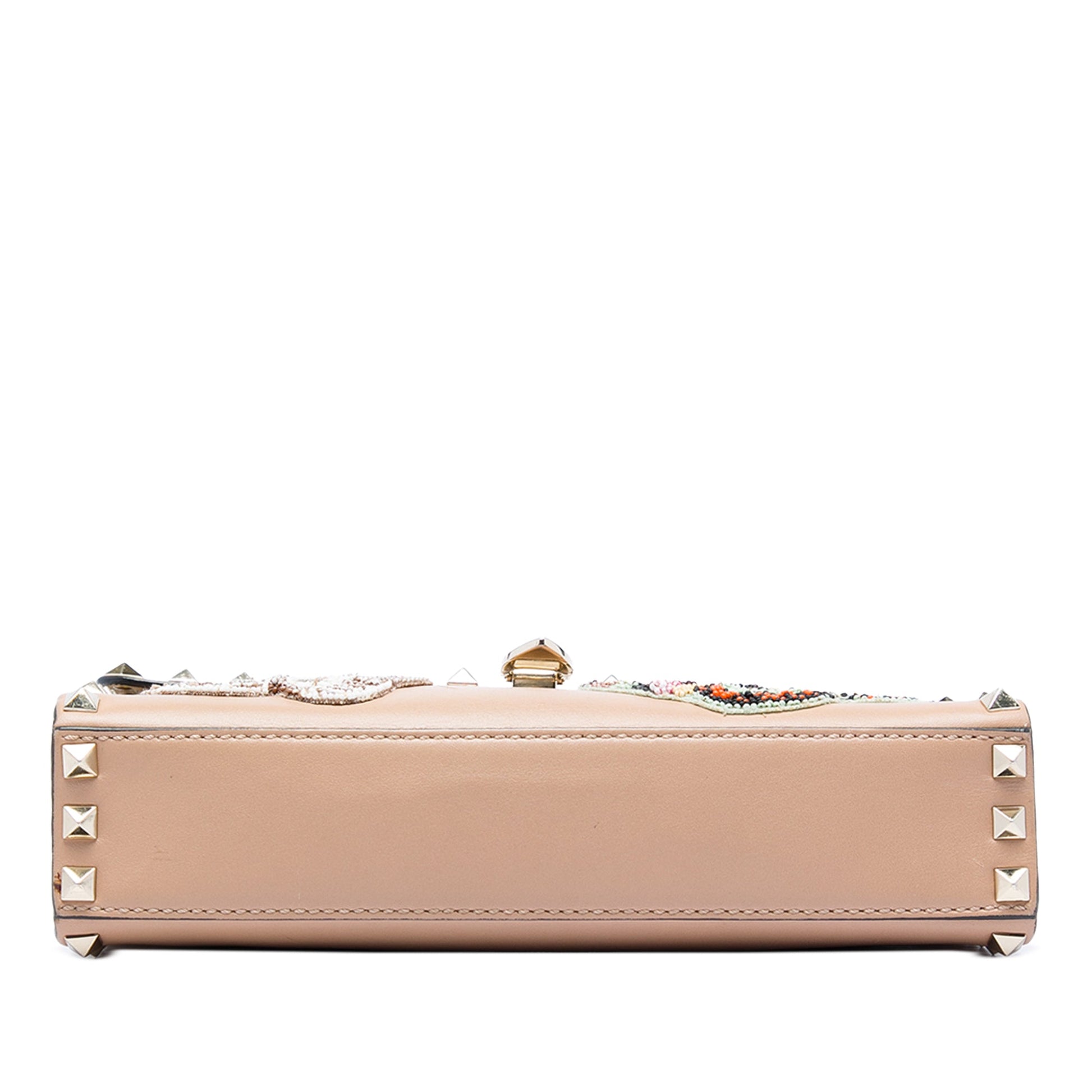 Valentino Medium Beaded Butterfly Embellished Leather Rockstud Flap Crossbody