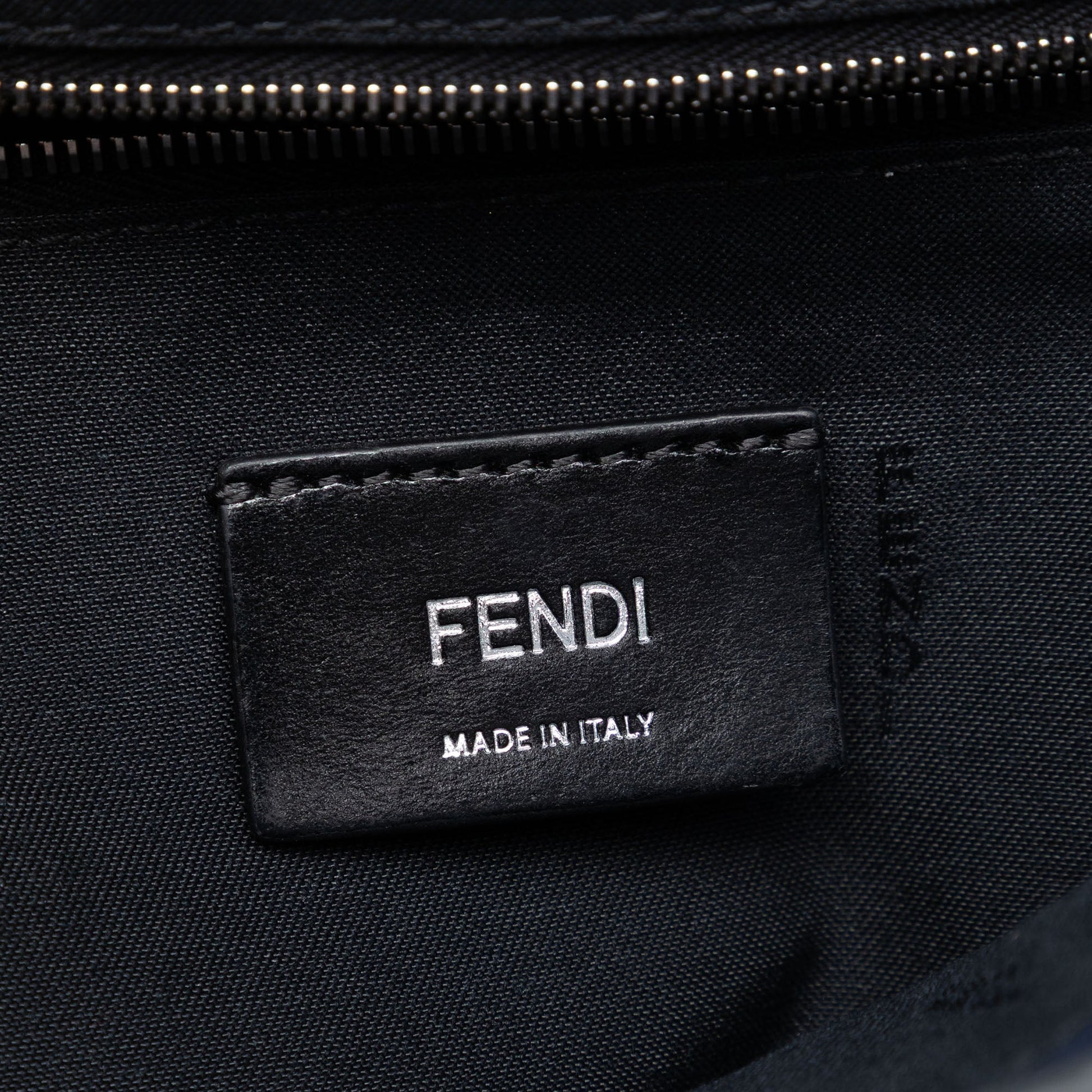 Fendi Large Zucca Embossed Leather Convertible Belt Baguette
