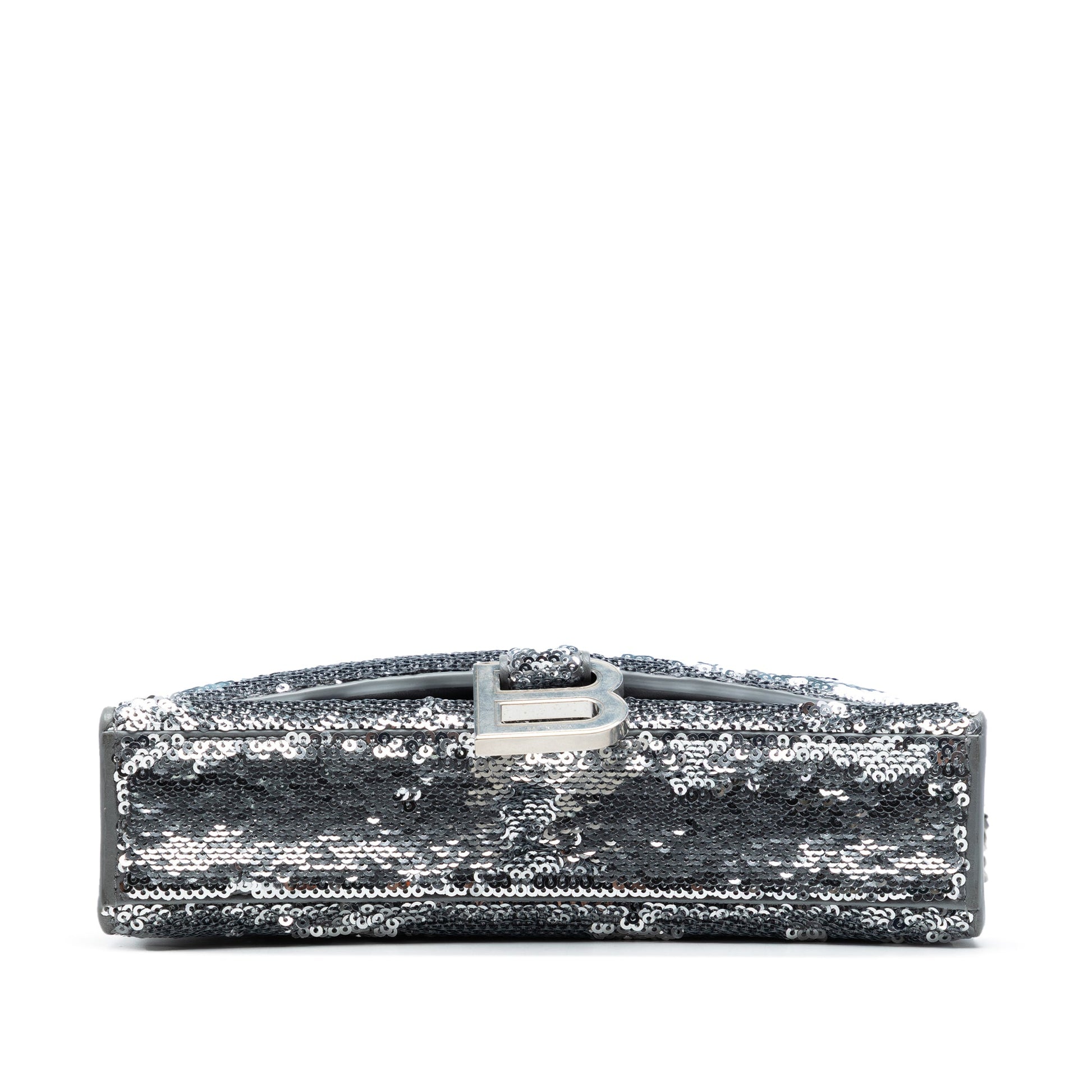 Balenciaga Nappa Sequin Hourglass Wallet on Chain