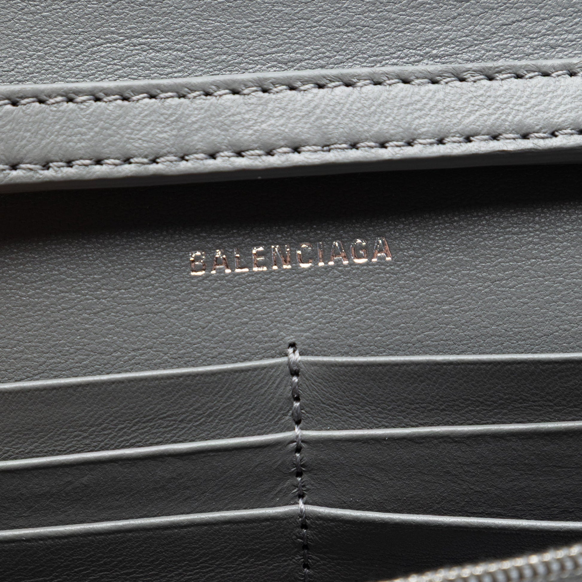 Balenciaga Nappa Sequin Hourglass Wallet on Chain