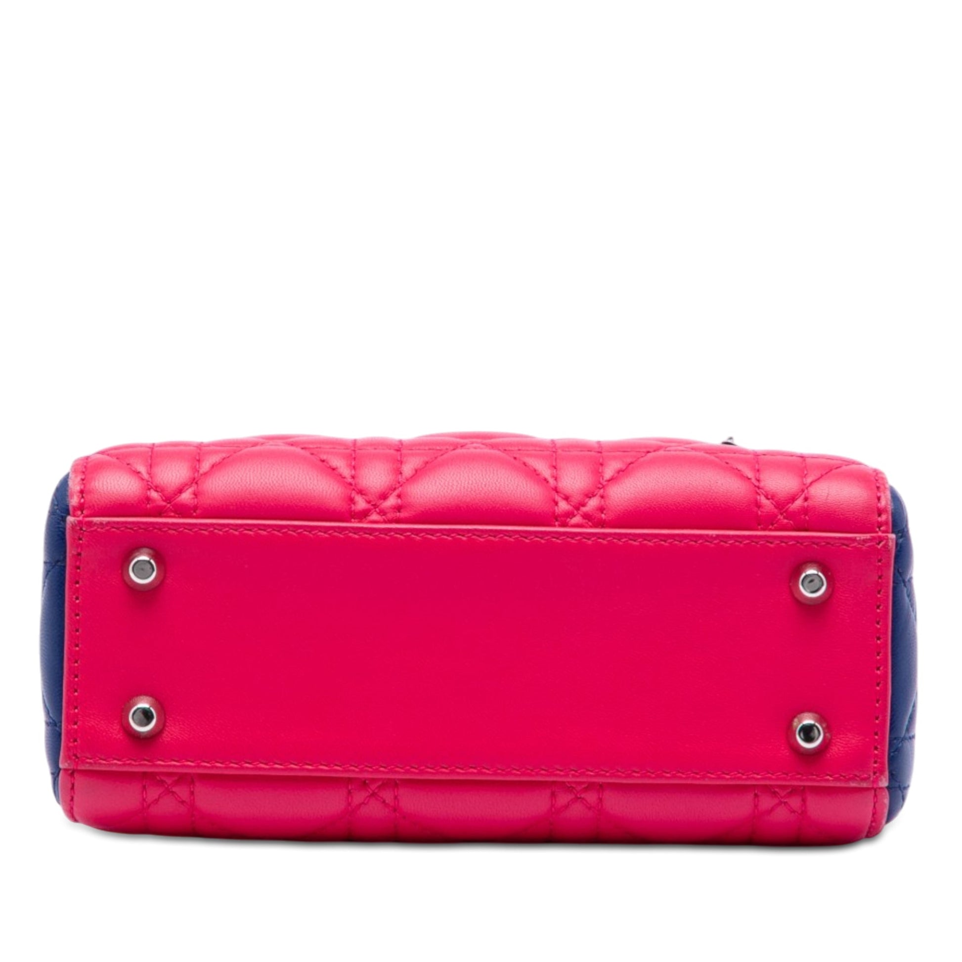Dior Mini Tricolor Lambskin Cannage Lady Dior