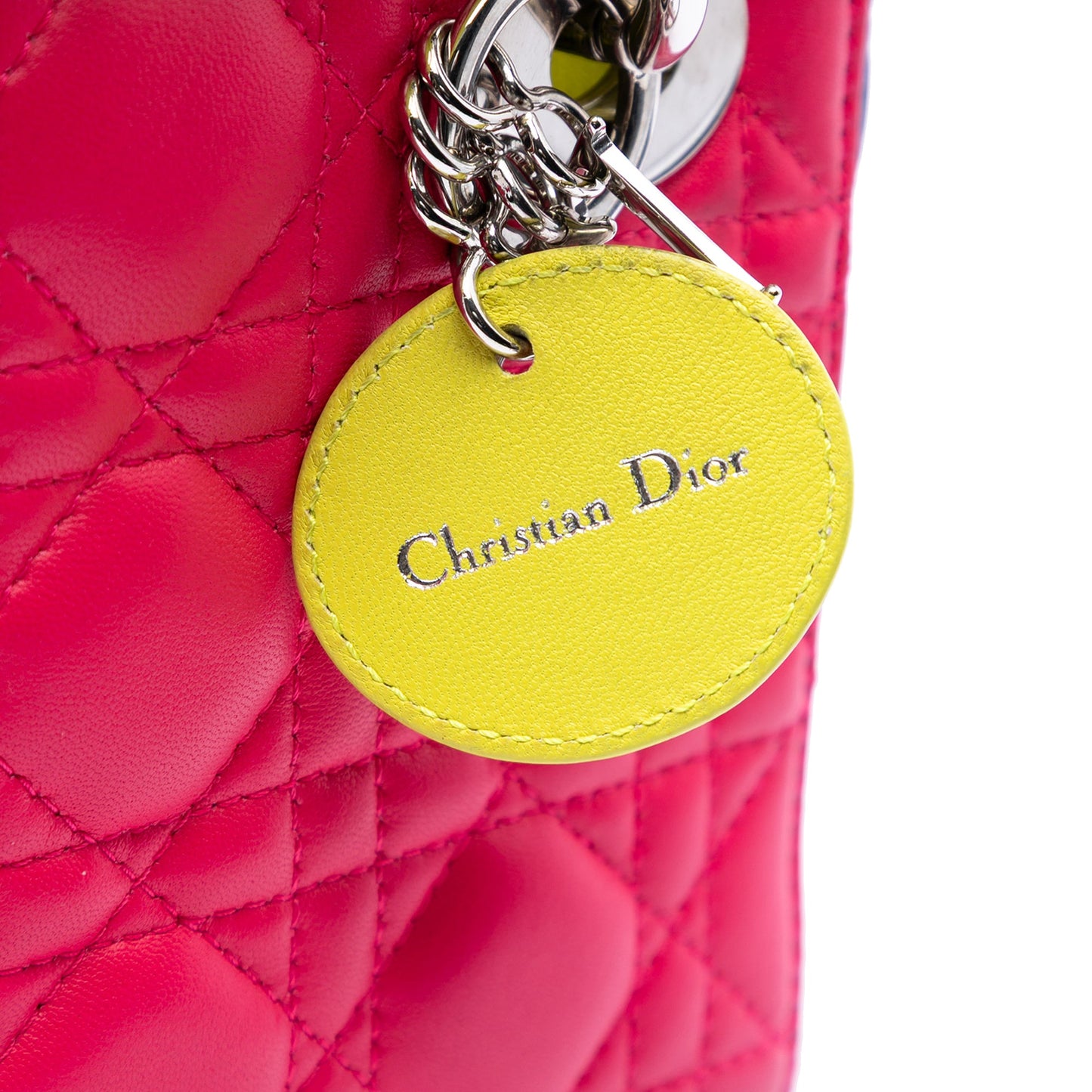 Dior Mini Tricolor Lambskin Cannage Lady Dior