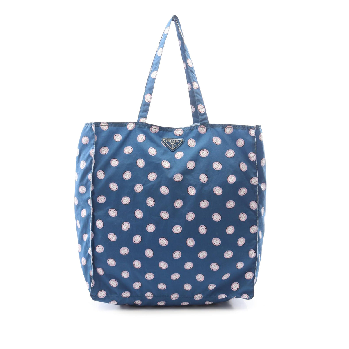 Prada Stampato Tessuto Tote
