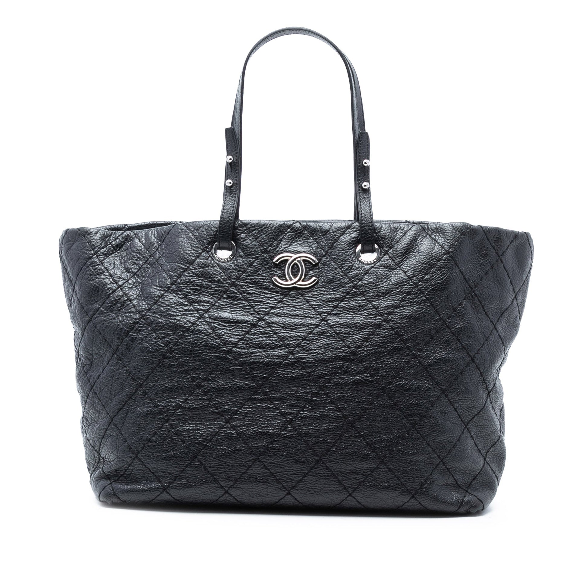 Chanel Large Glazed Calfskin On The Road Tote