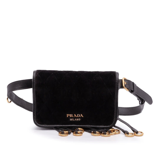 Prada Impuntu Velluto Corsaire Convertible Belt Bag