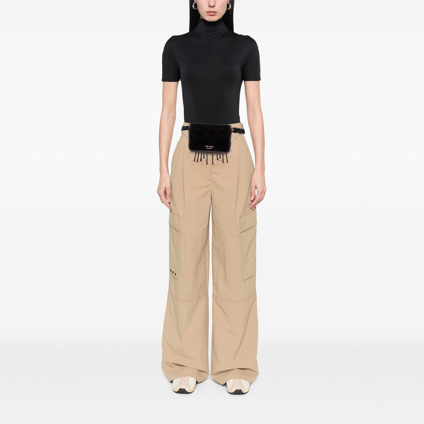 Prada Impuntu Velluto Corsaire Convertible Belt Bag