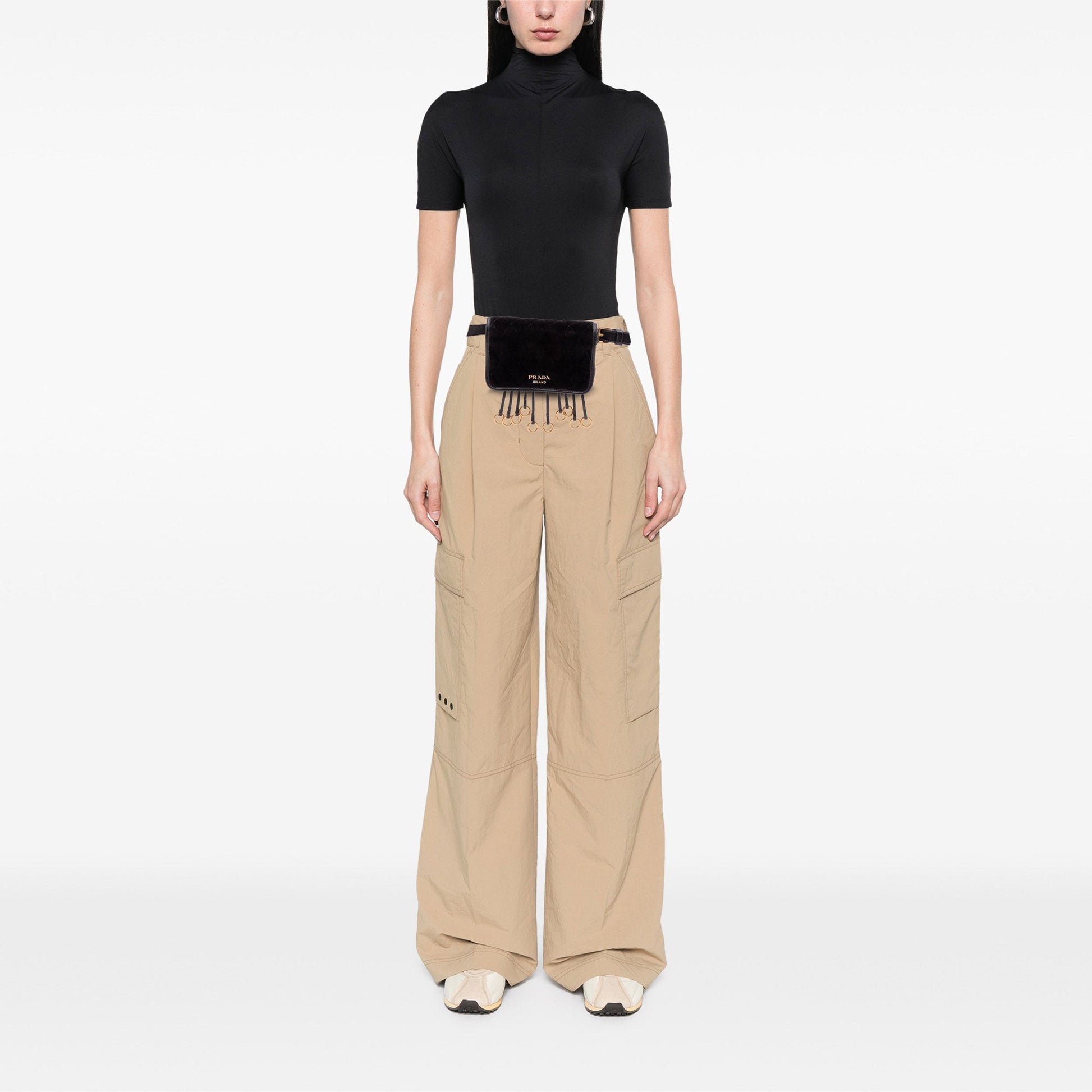 Prada Impuntu Velluto Corsaire Convertible Belt Bag