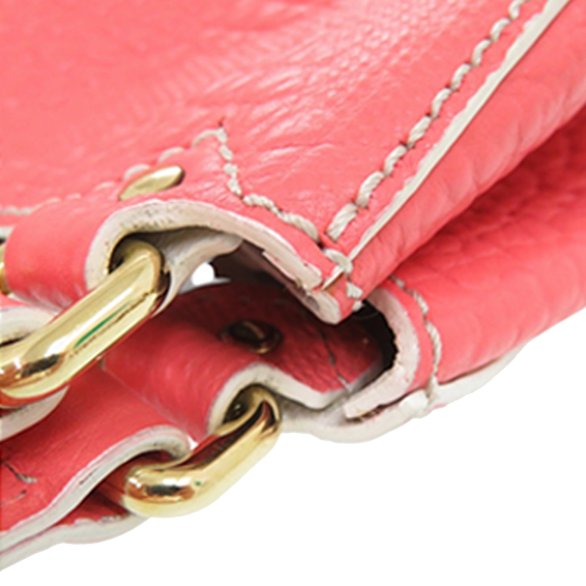 Small Embossed Grain Check Canterbury Tote