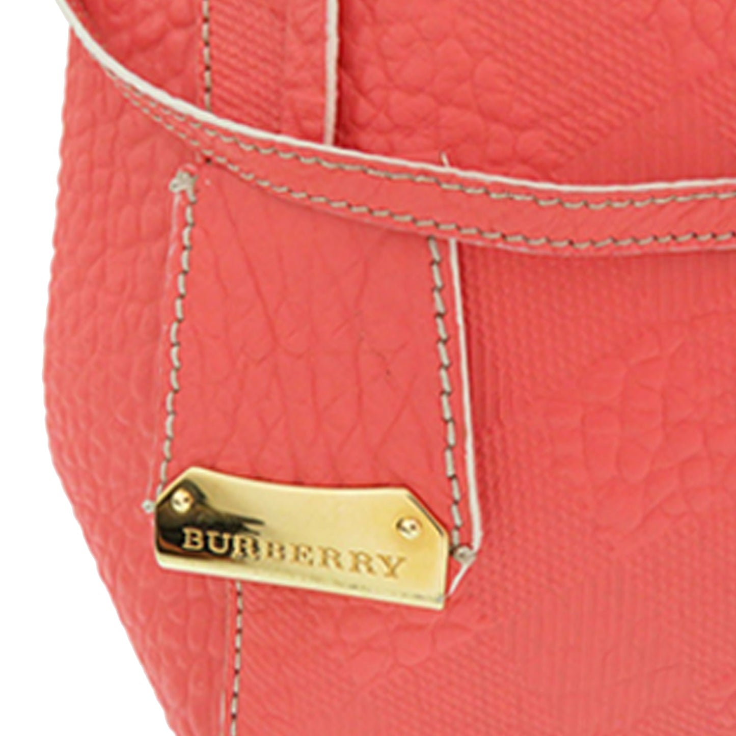 Small Embossed Grain Check Canterbury Tote