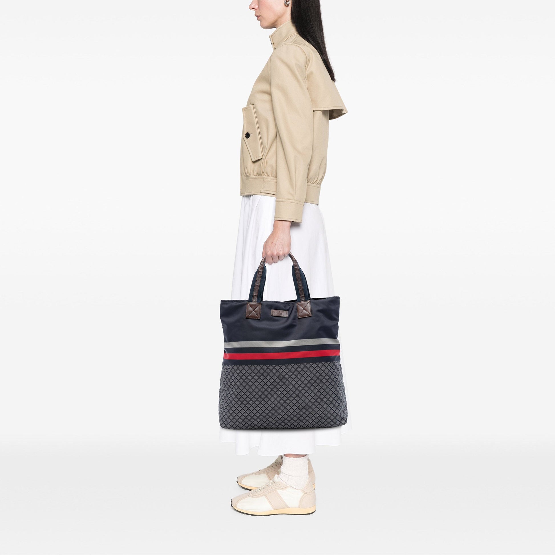 Gucci Diamante Web Nylon Tote