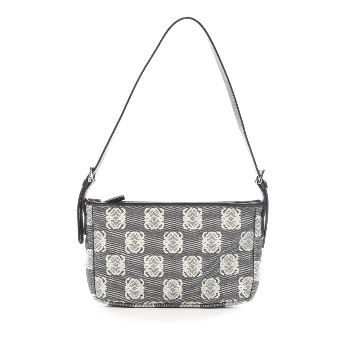 LOEWE Anagram Canvas Pochette — Gray