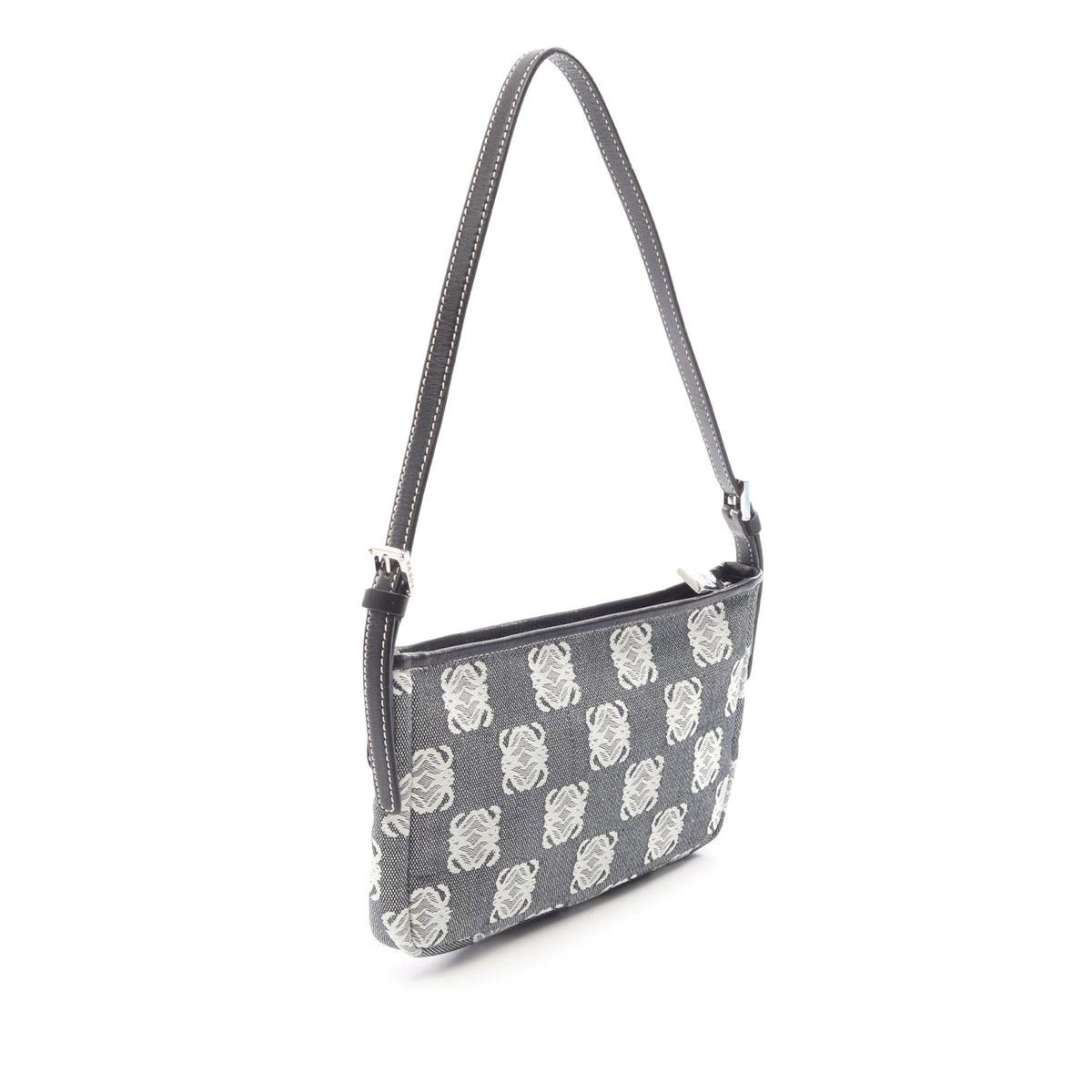 LOEWE Anagram Canvas Pochette — Gray