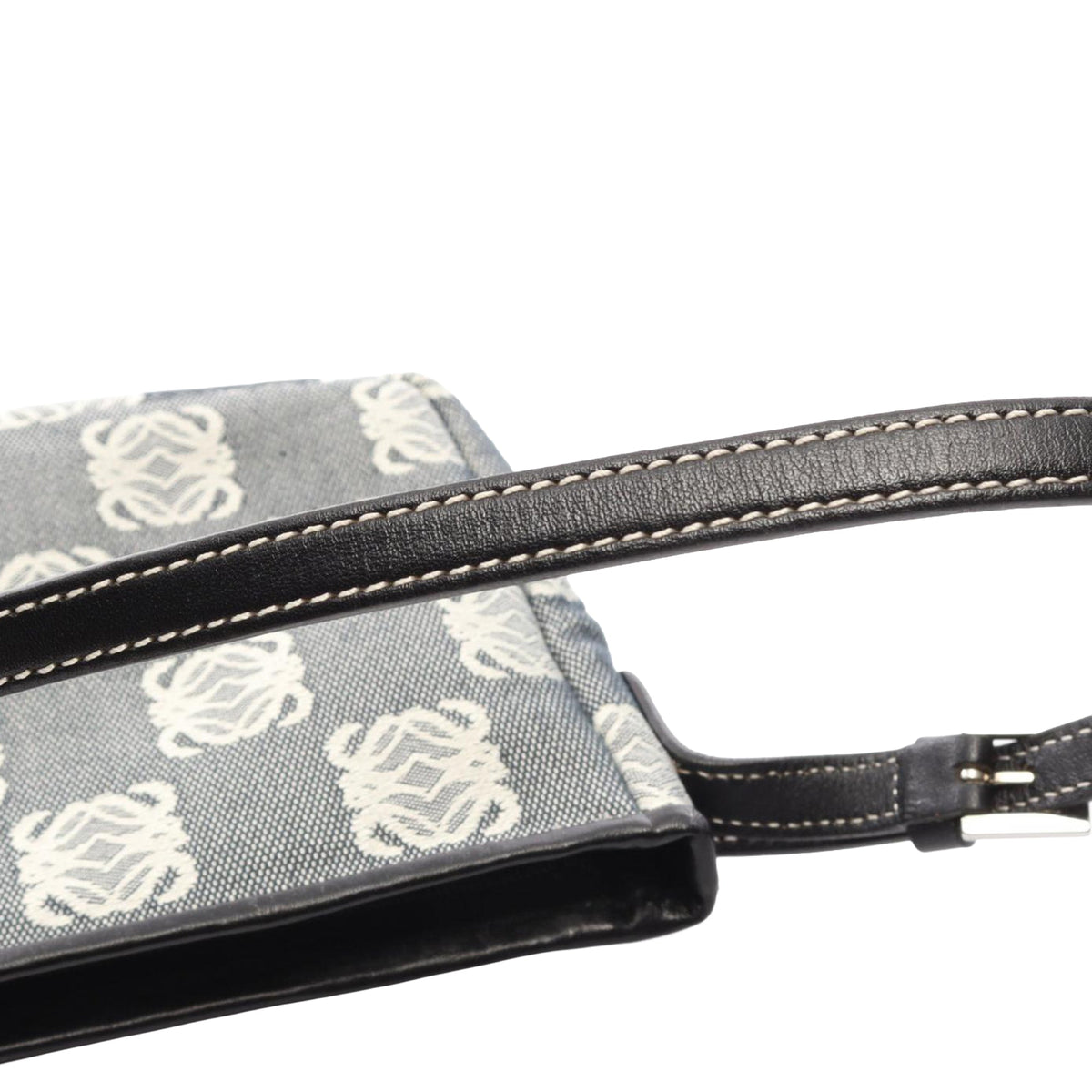 LOEWE Anagram Canvas Pochette — Gray
