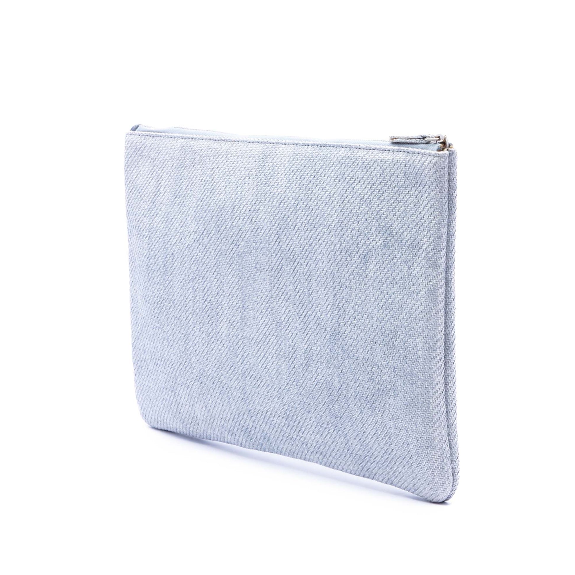 Chanel Large Canvas Deauville O Case Clutch