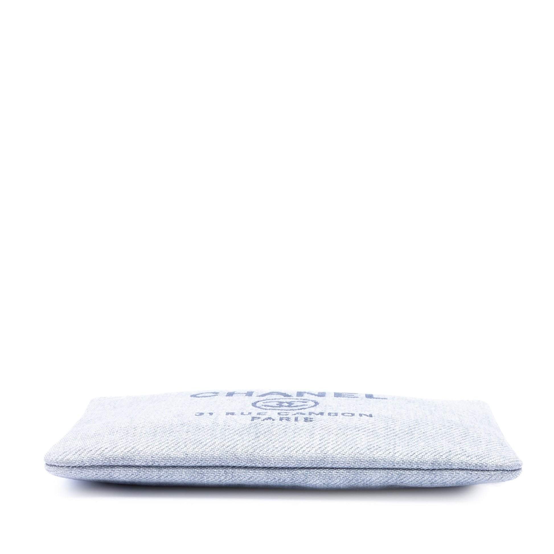 Chanel Large Canvas Deauville O Case Clutch