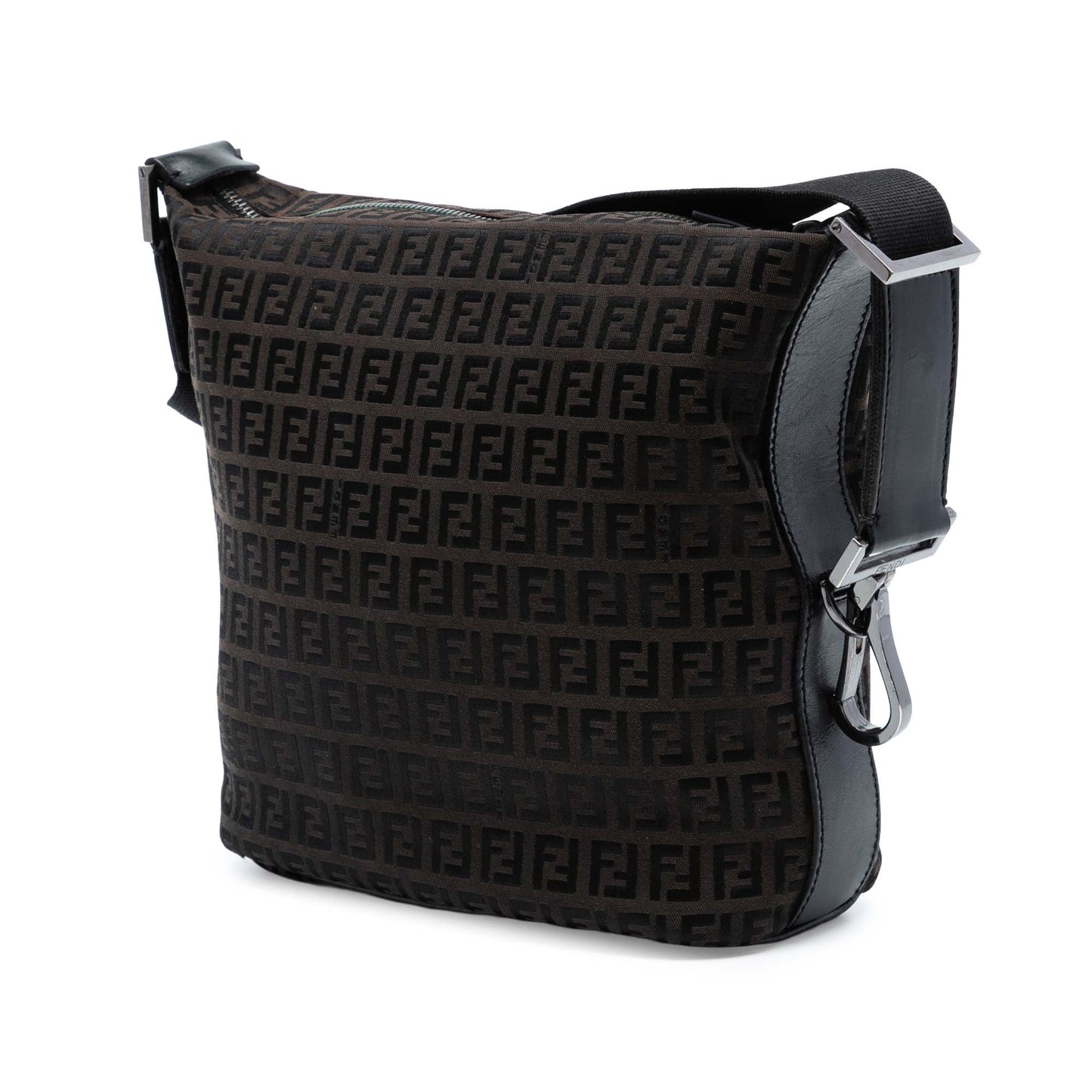 Fendi Zucchino Canvas Shoulder Bag
