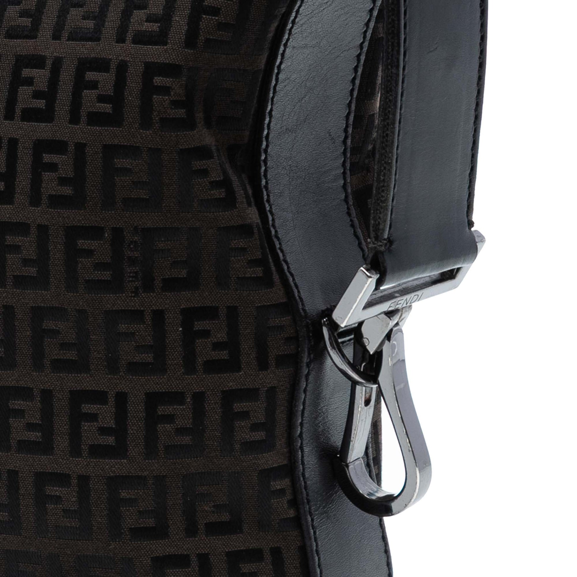 Fendi Zucchino Canvas Shoulder Bag