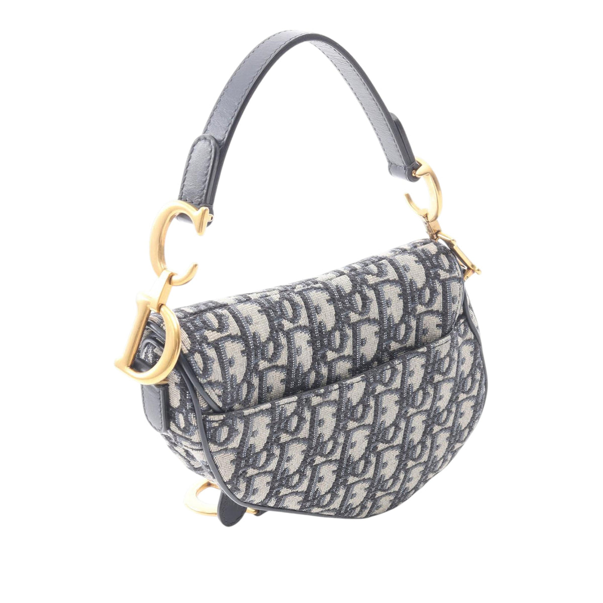 Dior Mini Oblique Canvas Saddle Bag
