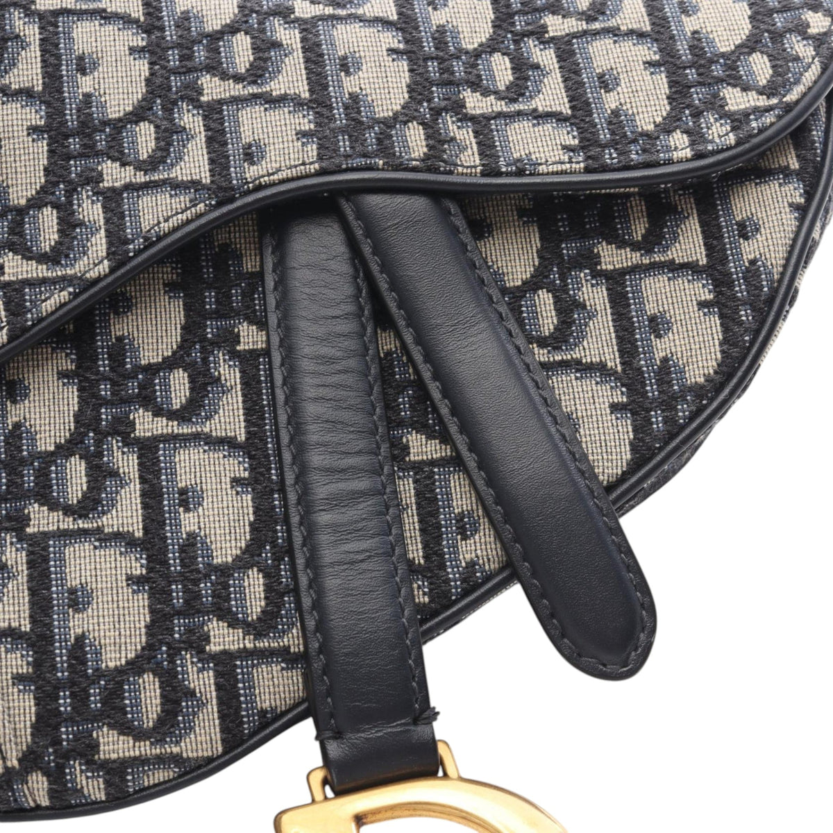 Dior Mini Oblique Canvas Saddle Bag