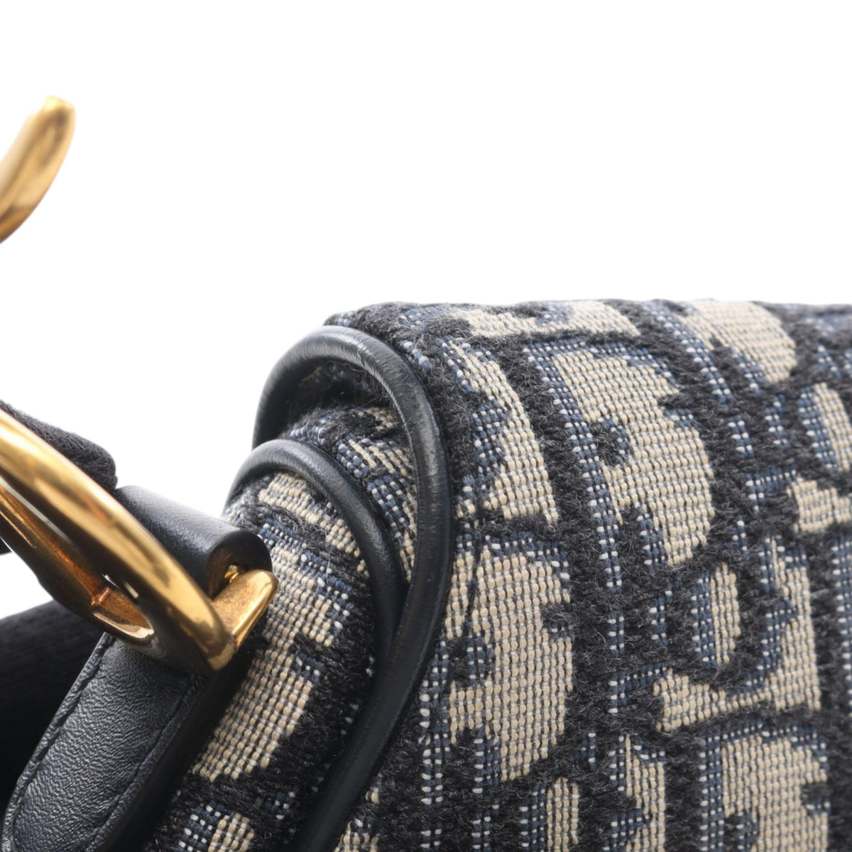 Dior Mini Oblique Canvas Saddle Bag