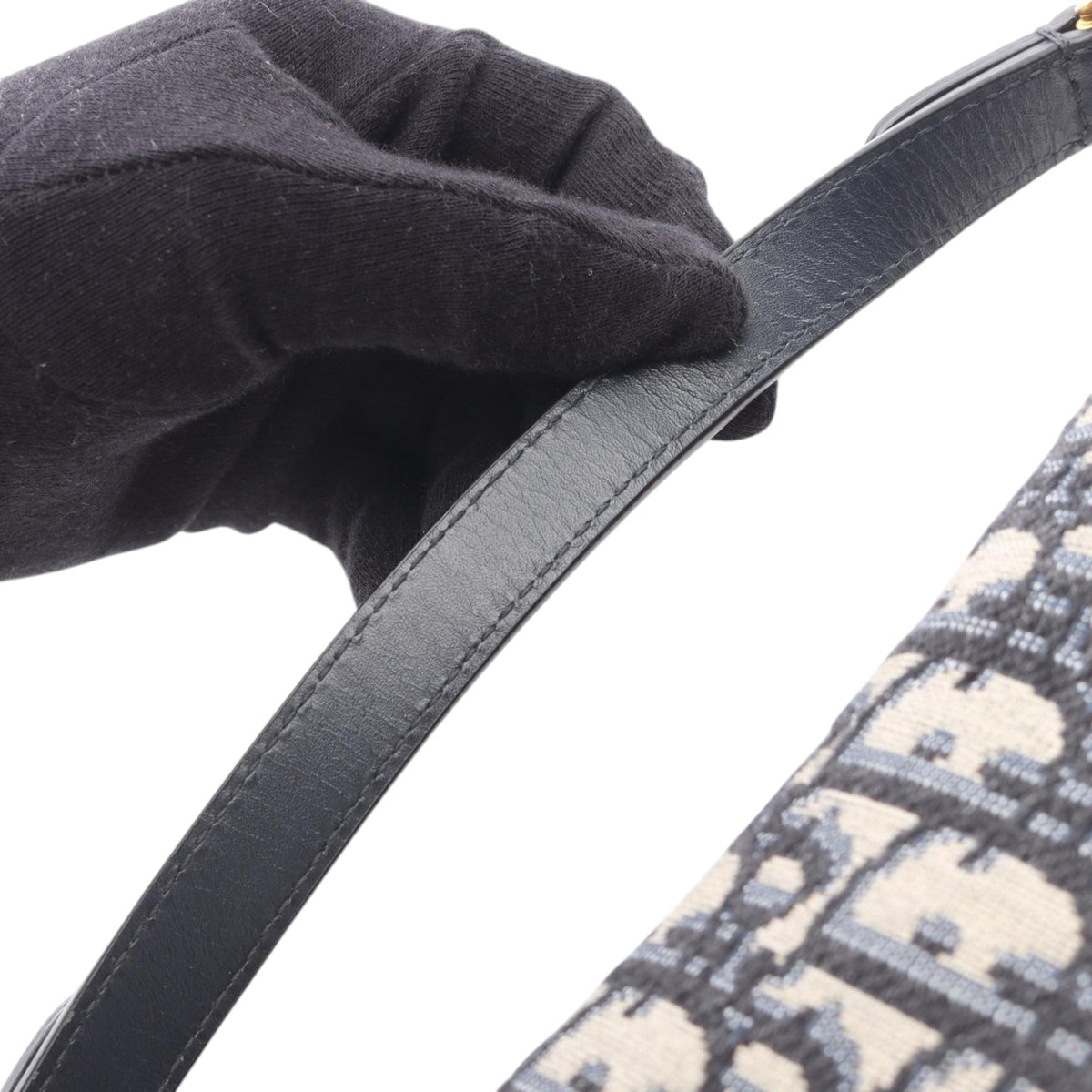 Dior Mini Oblique Canvas Saddle Bag