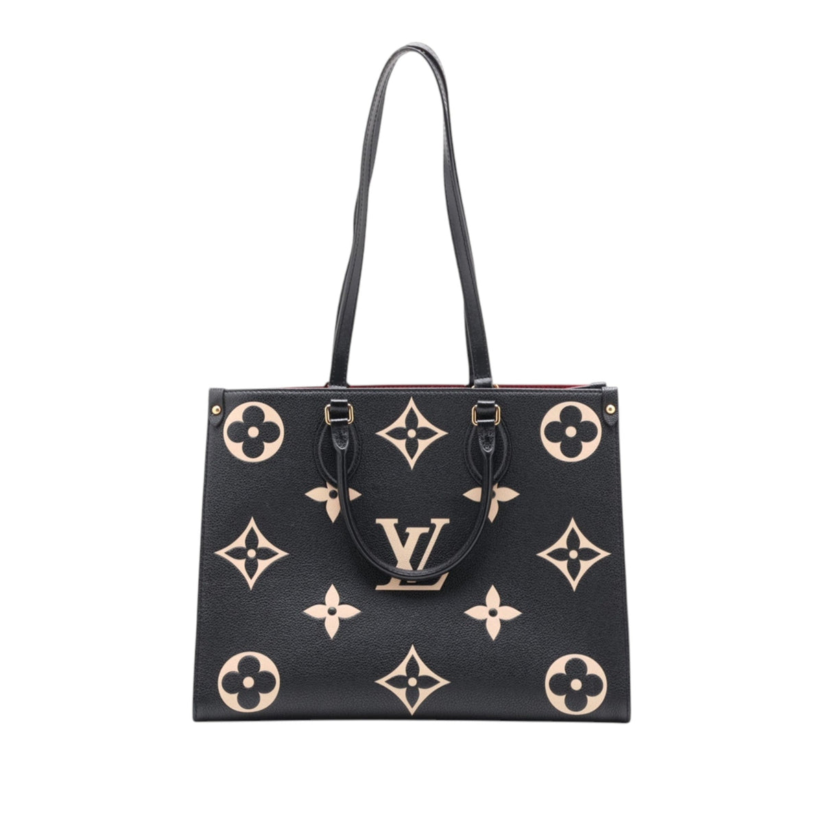 Louis Vuitton Bicolor Monogram Empreinte Giant Onthego MM — Black