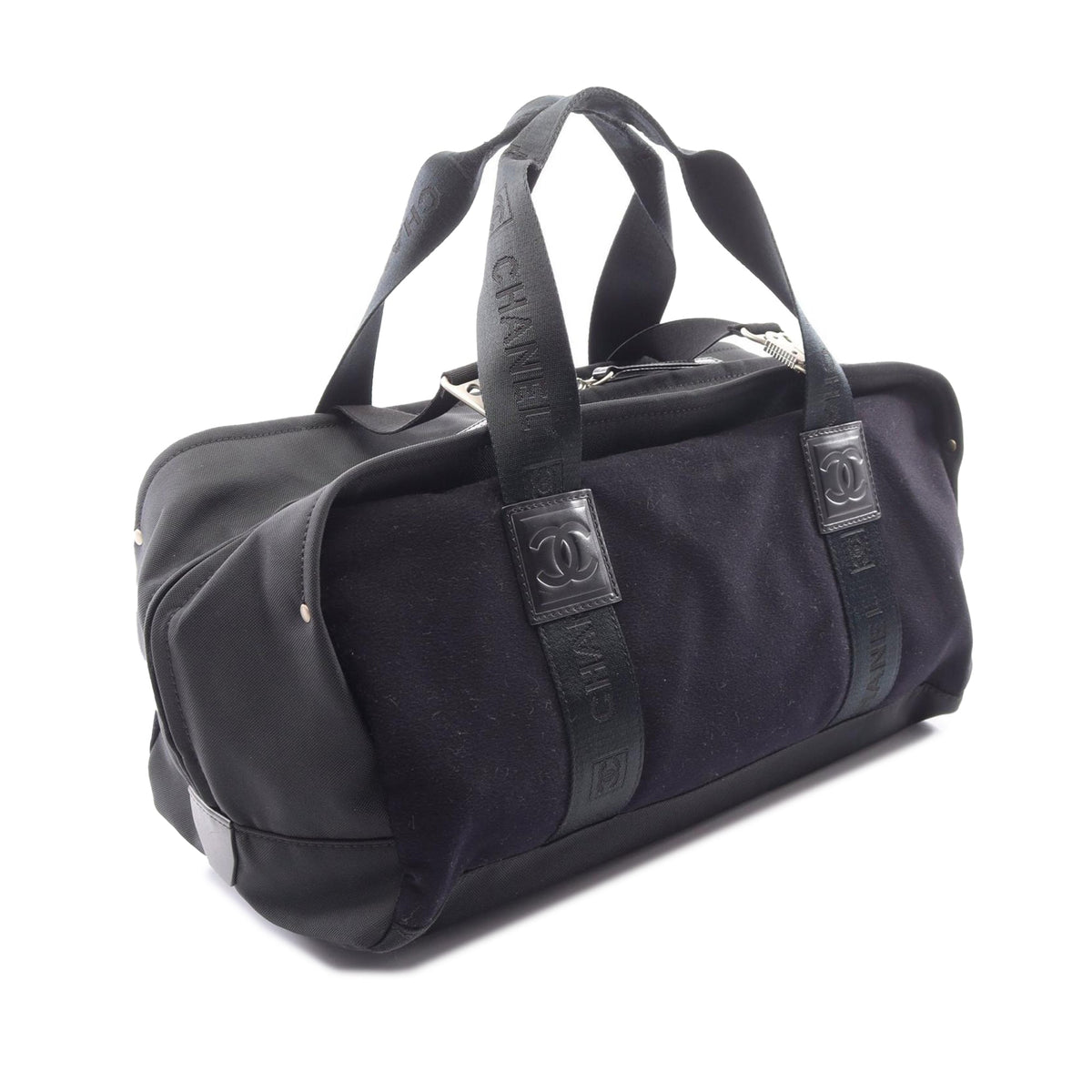 Chanel Sport Line Wool Handbag — Black