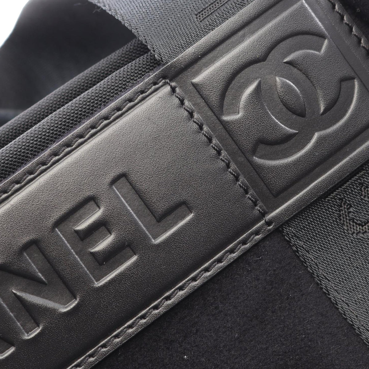Chanel Sport Line Wool Handbag — Black