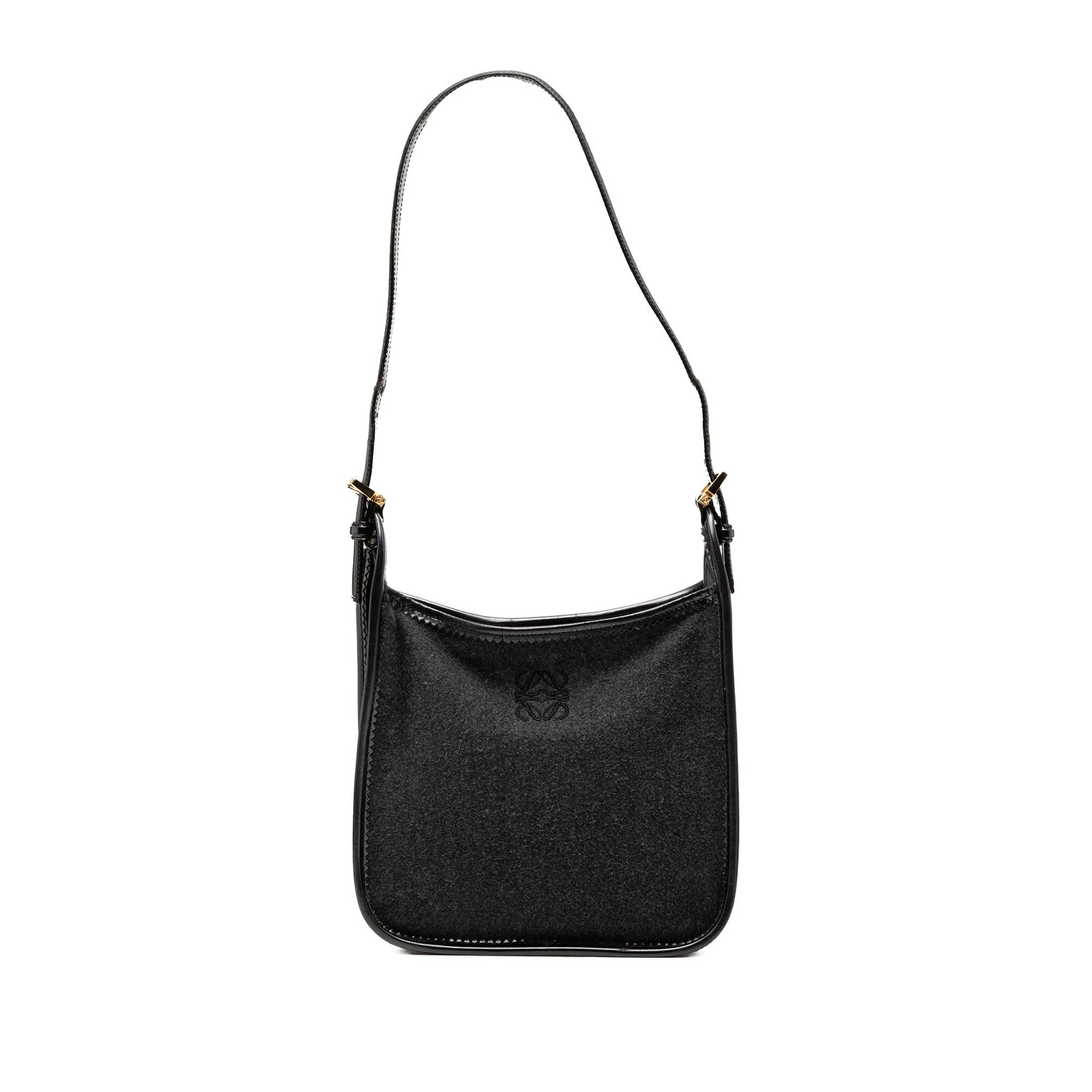 LOEWE Wool Anagram Shoulder Bag